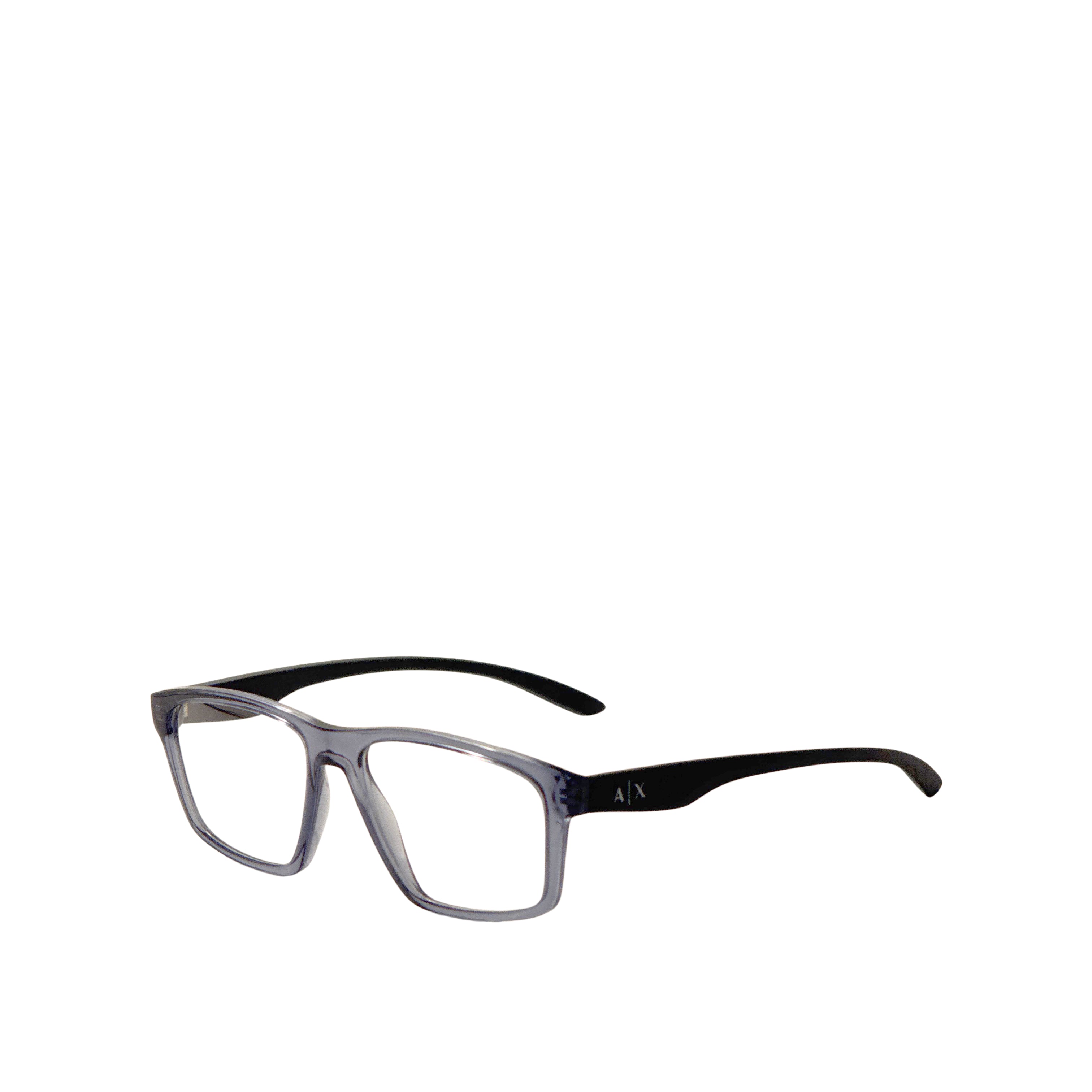 Armani Exchange Men's 56mm Shiny Transparent Blue Eyeglasses AX3094-8237-56