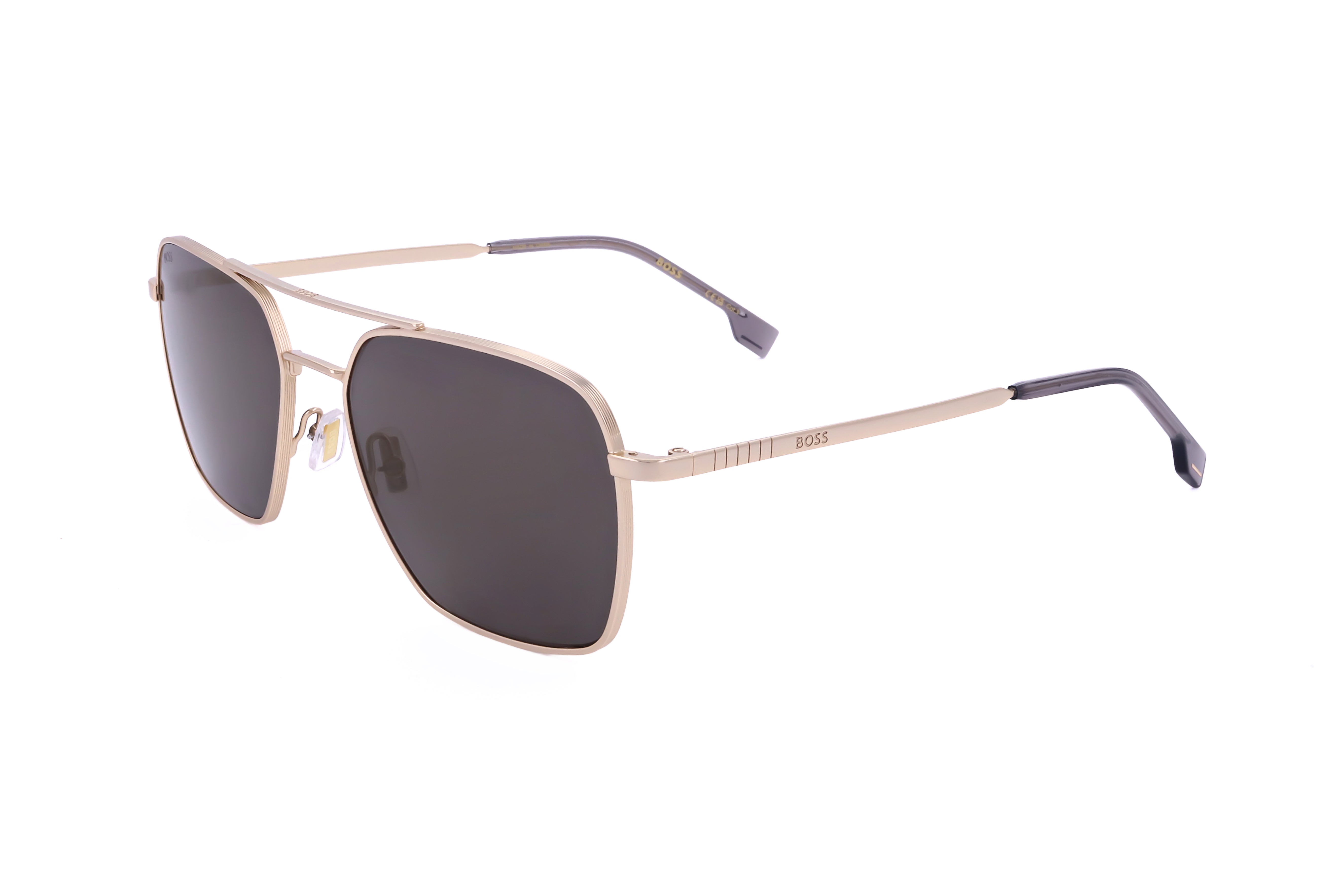 Hugo Boss Men's 57mm Matte Gold Sunglasses BOSS1414OS-0AOZ-JO