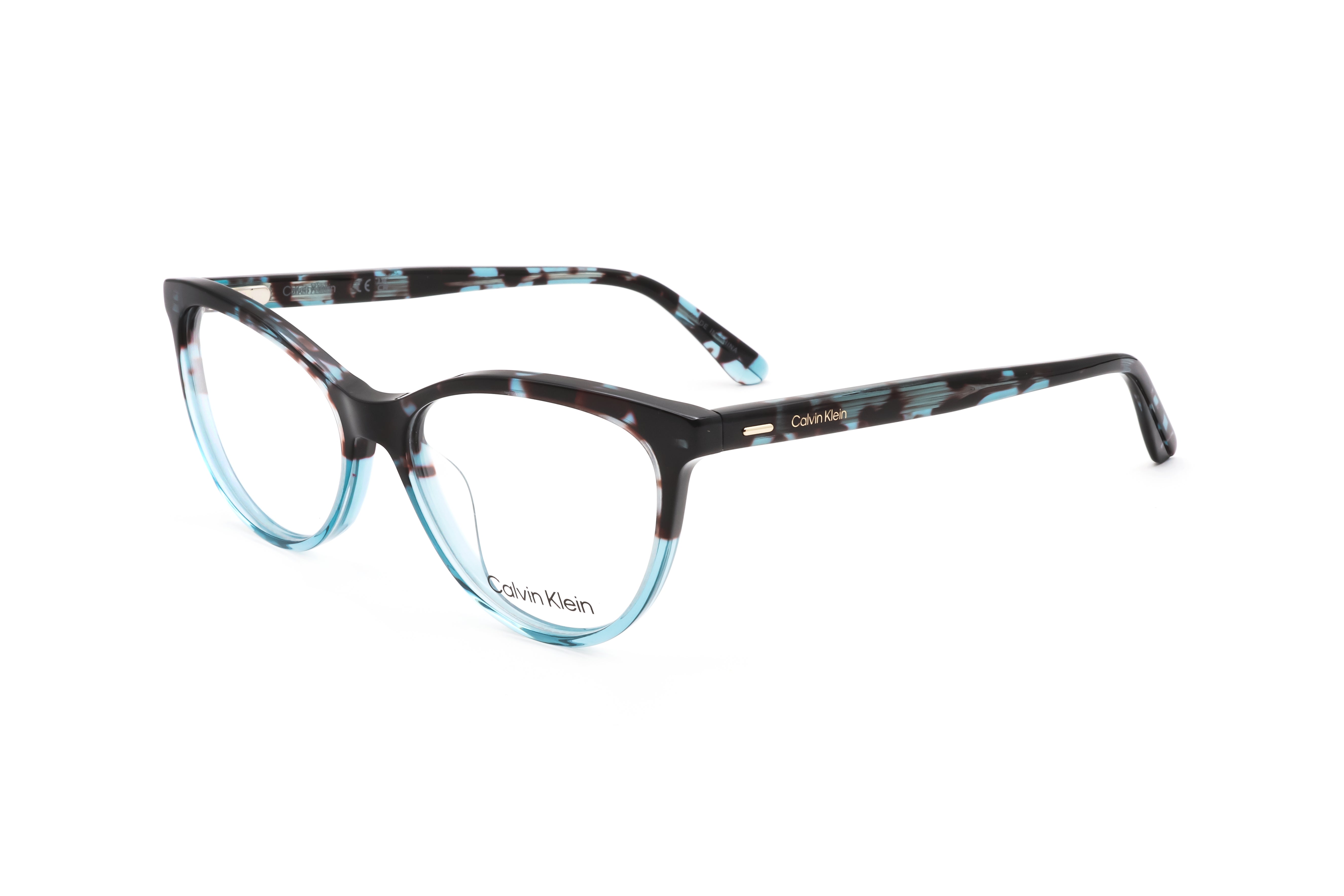 Calvin Klein Women's 53 mm Blue Tortoise Eyeglasses CK21519-454-53