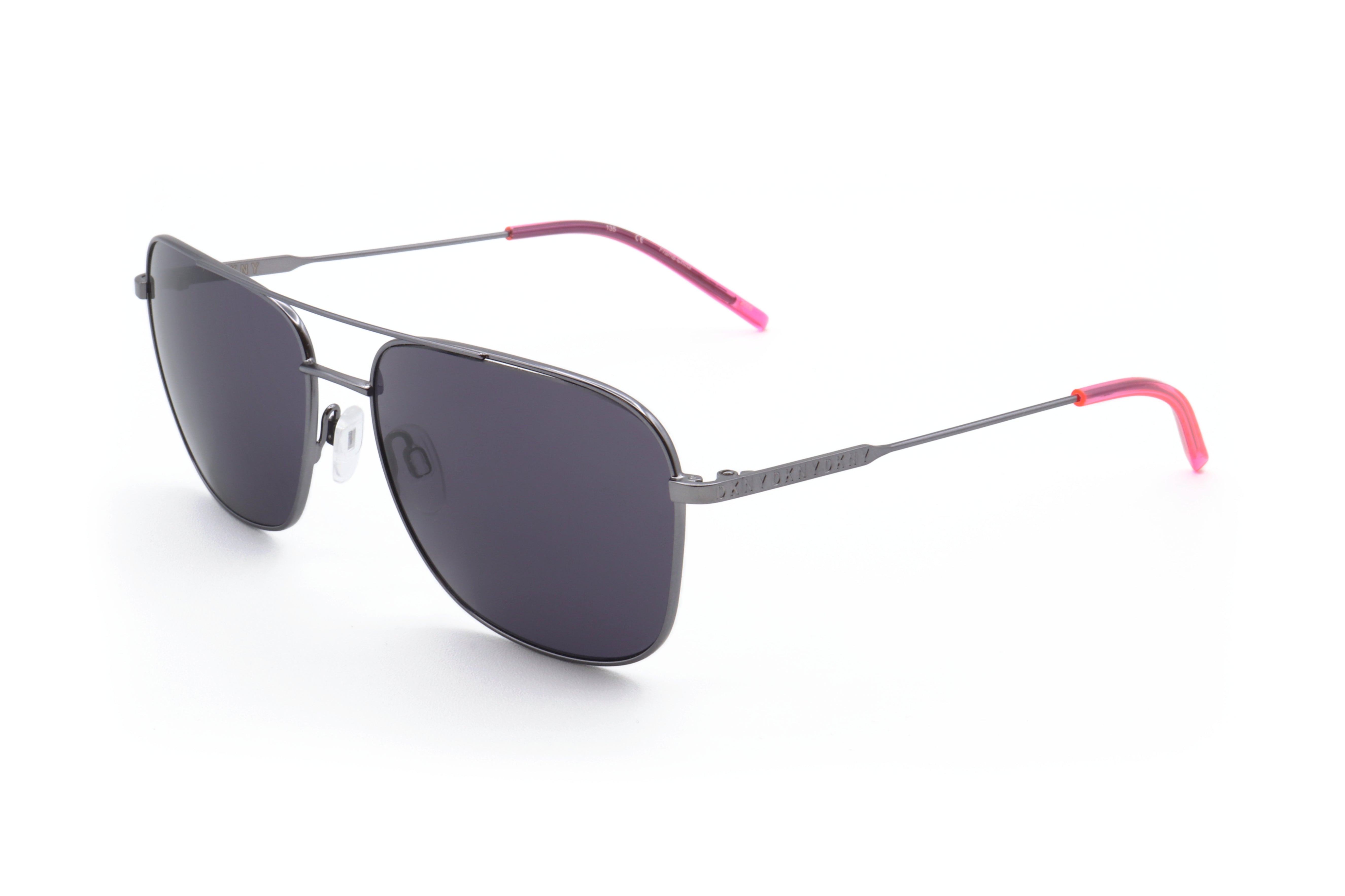 Dkny Unisex 58 mm Gunmetal Neon Pink Sunglasses DK113S-033-58