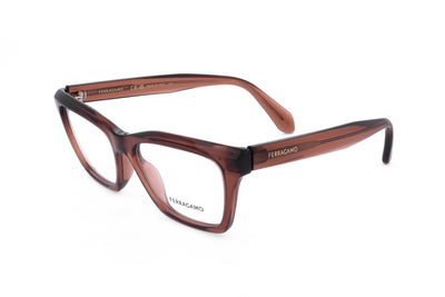 Ferragamo Women's 53 mm Transparent Brown Eyeglasses SF2986-232-53