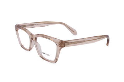 Ferragamo Women's 53 mm Transparent Beige Eyeglasses SF2986-259-53
