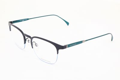 Tommy Hilfiger Men's 50 mm Matt Blue Petrol Eyeglasses TH1385-QFY-50