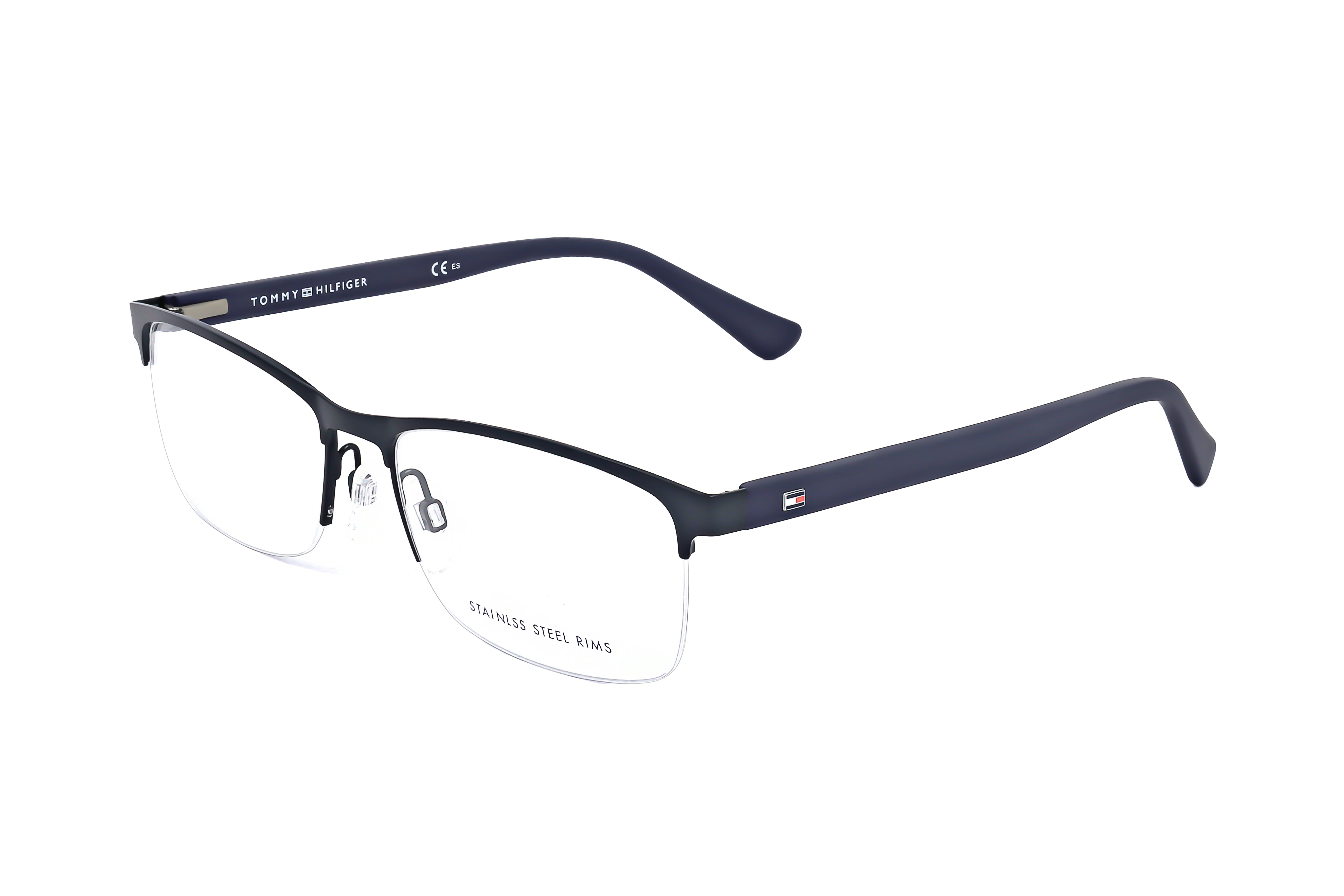 Tommy Hilfiger Men's 56 mm Blue Eyeglasses TH1528-PJP-56