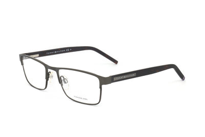 Tommy Hilfiger Men's 53 mm Matte Ruthenium Black Eyeglasses TH1944-SVK-53