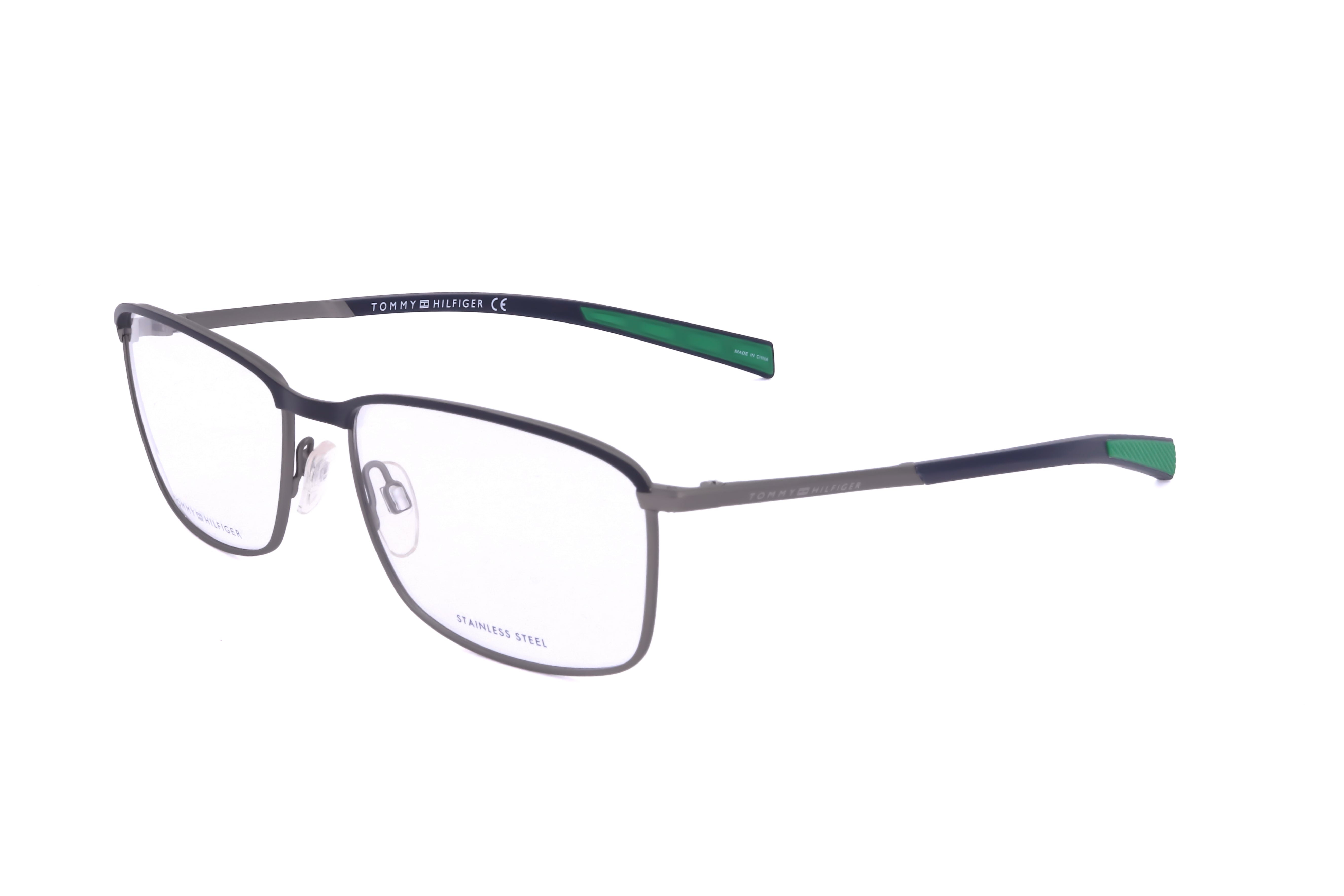 Tommy Hilfiger Men's 56 mm Matte Grey Ruthenium Eyeglasses TH1954-2QX-56
