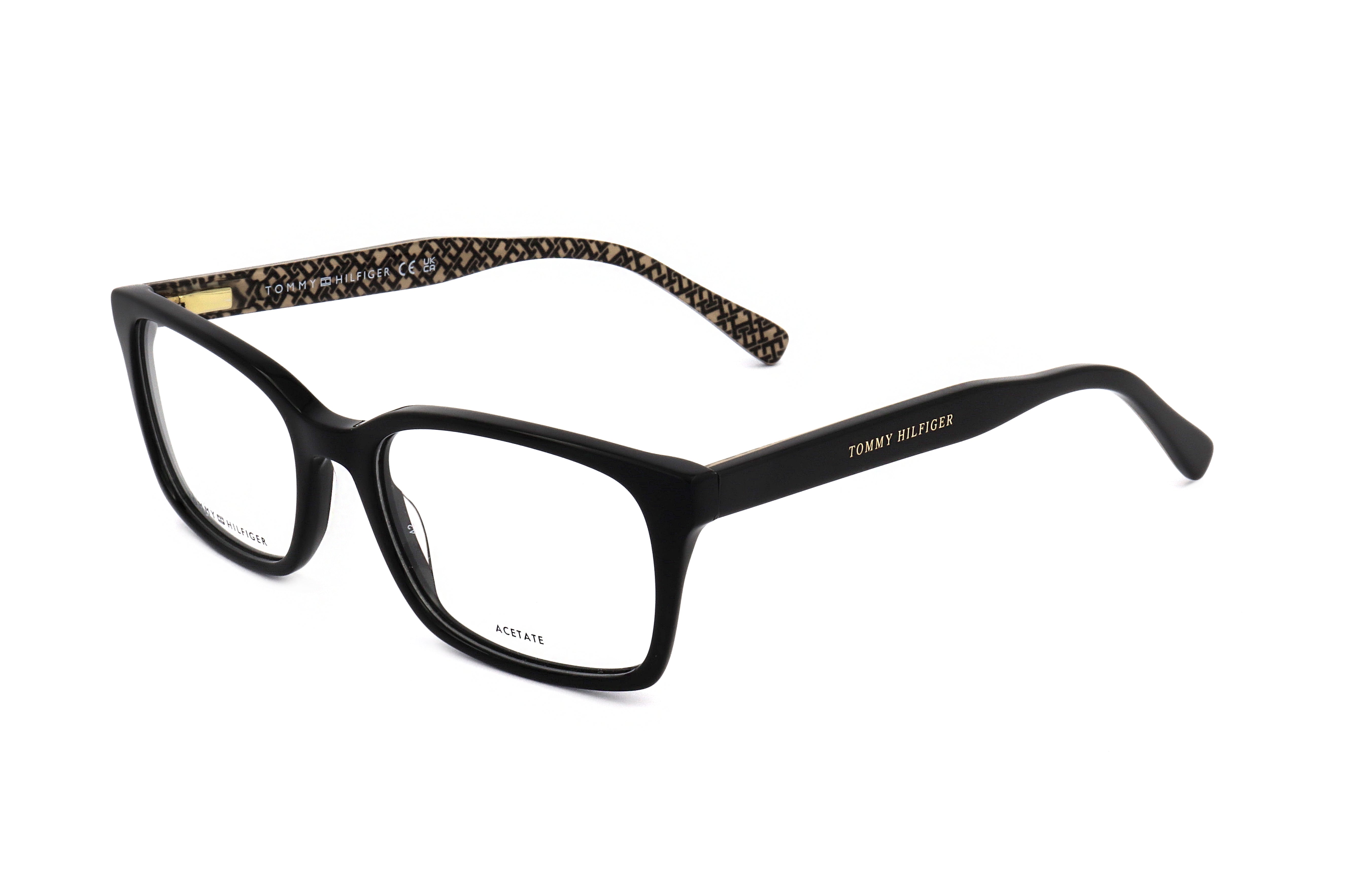 Tommy Hilfiger Women's 52 mm Black Pattern Brown Eyeglasses TH2109-7YQ-52