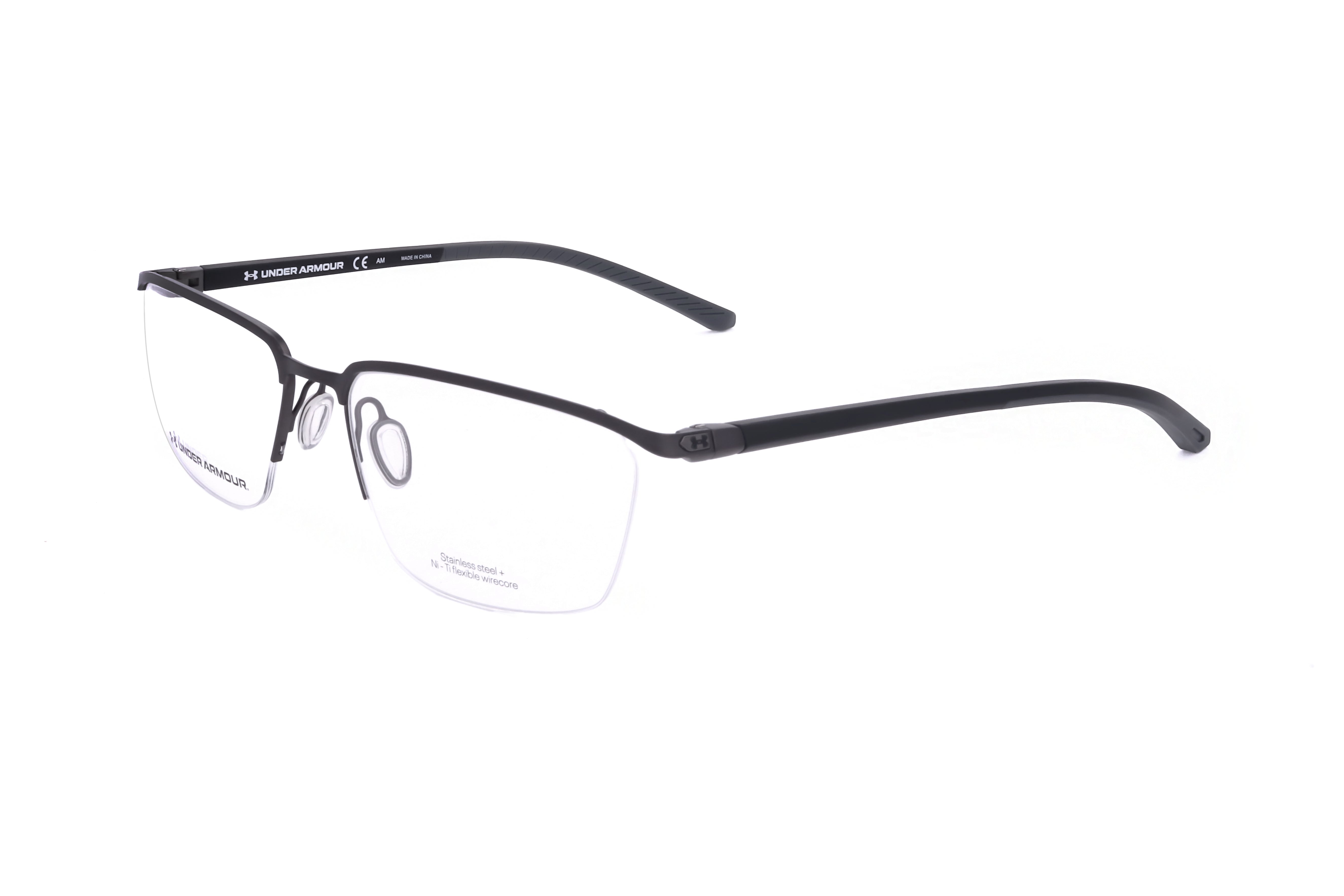 Under Armour Men's 57 mm Matte Dark Ruthenium Eyeglasses UA5002-G-R80-57