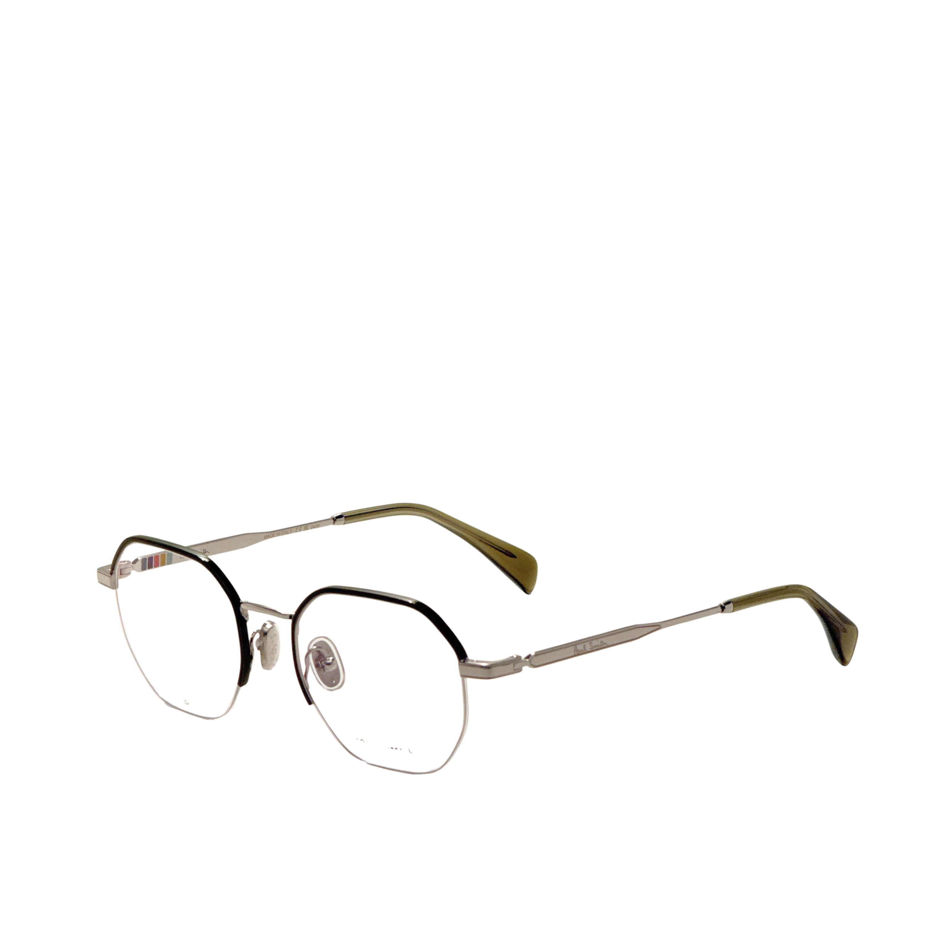 Paul Smith Men's Lovell 51mm Silver Khaki Eyeglasses PS24113-007-51