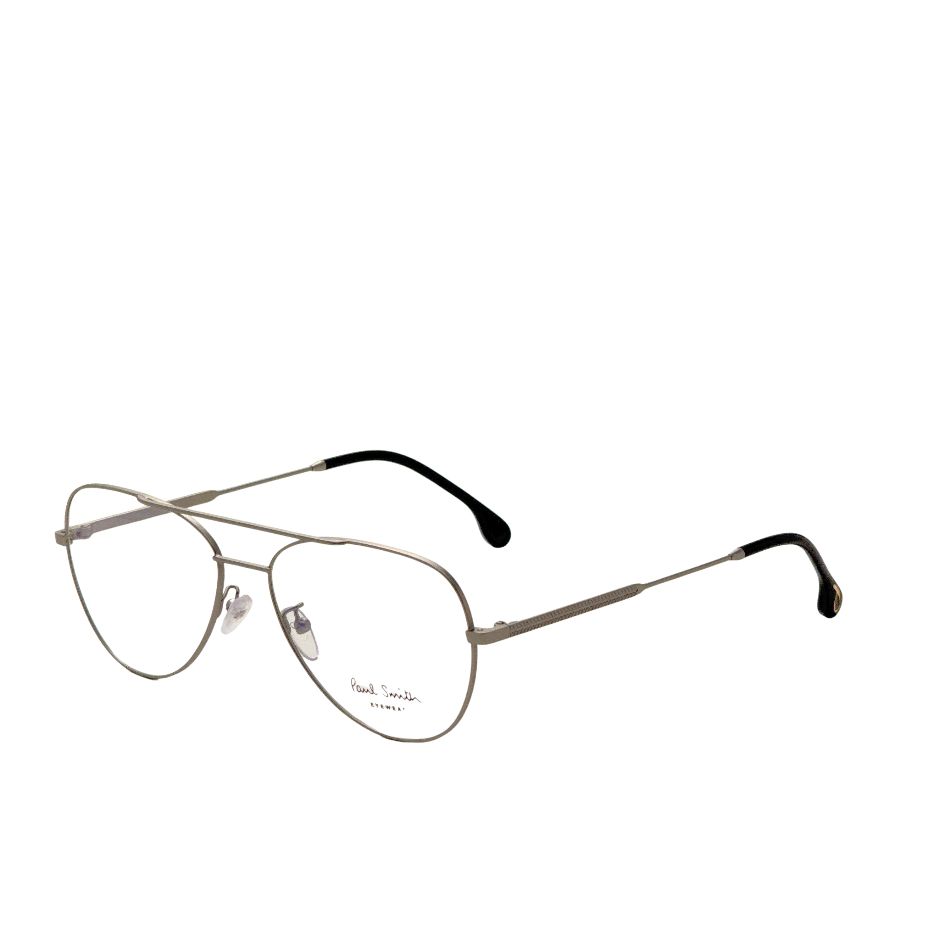 Paul Smith Unisex Angus 58mm Matte Silver Eyeglasses PSOP006V2-003-58