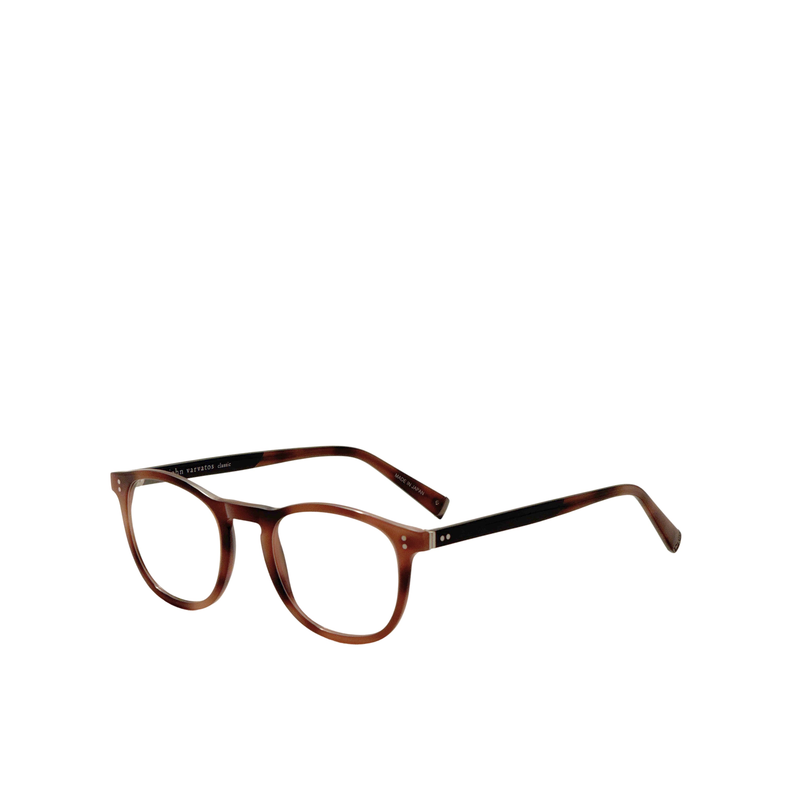 John Varvatos Men's 48 mm Tortoise Eyeglasses V376480BRO
