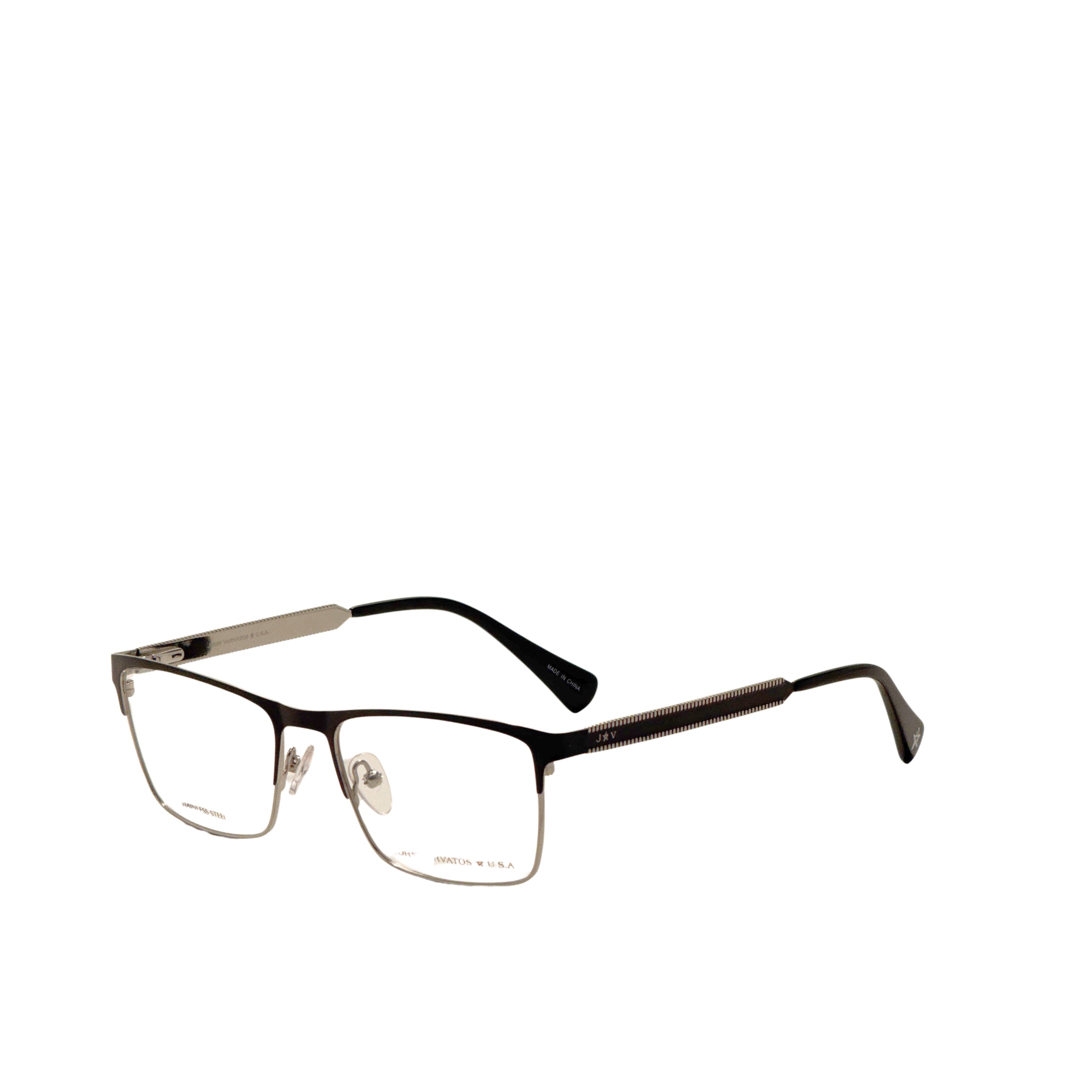 John Varvatos Men's 54 mm Black Gold Eyeglasses VJVCK12540BLG
