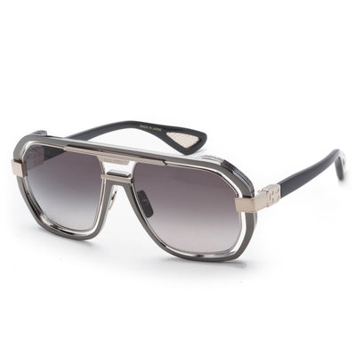 Bugatti Unisex 52mm Gunmetal White Gold Sunglasses 08-GM-WG