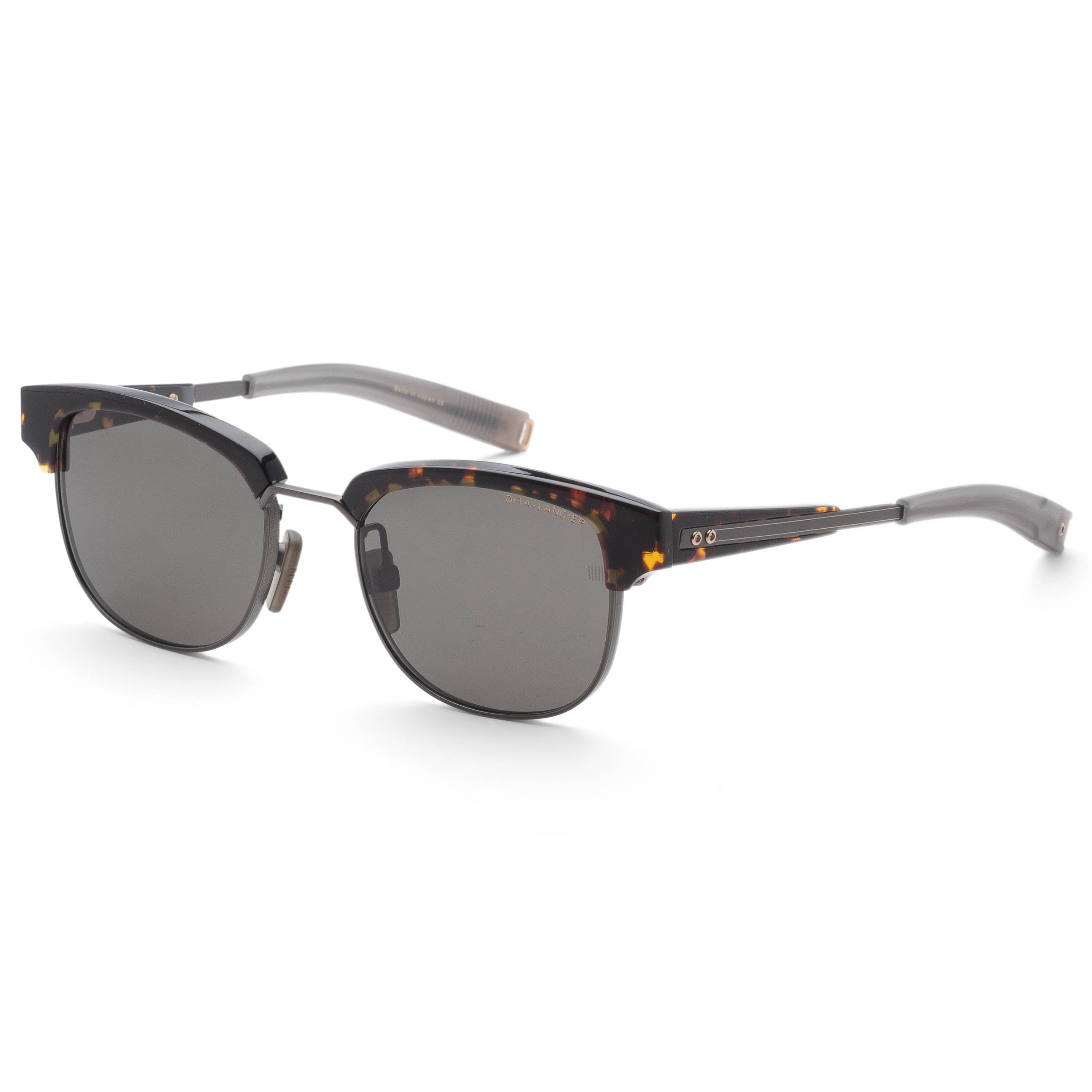 Dita Men's Lancier 51mm Black Gunmetal Tortoise Sunglasses DLS411-A-03