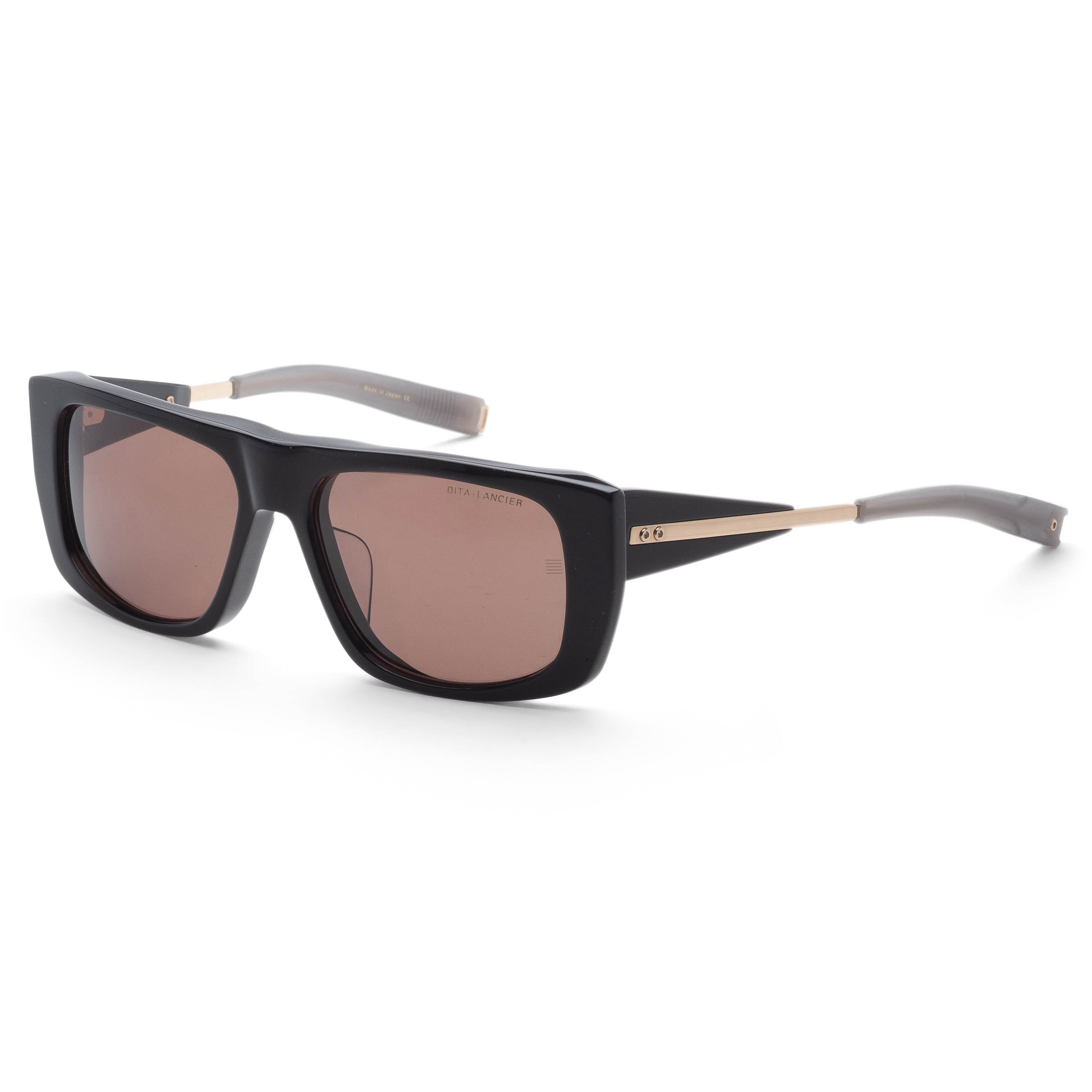 Dita Men's Lancier 56mm Black White Gold Polarized Sunglasses DLS703-56-02