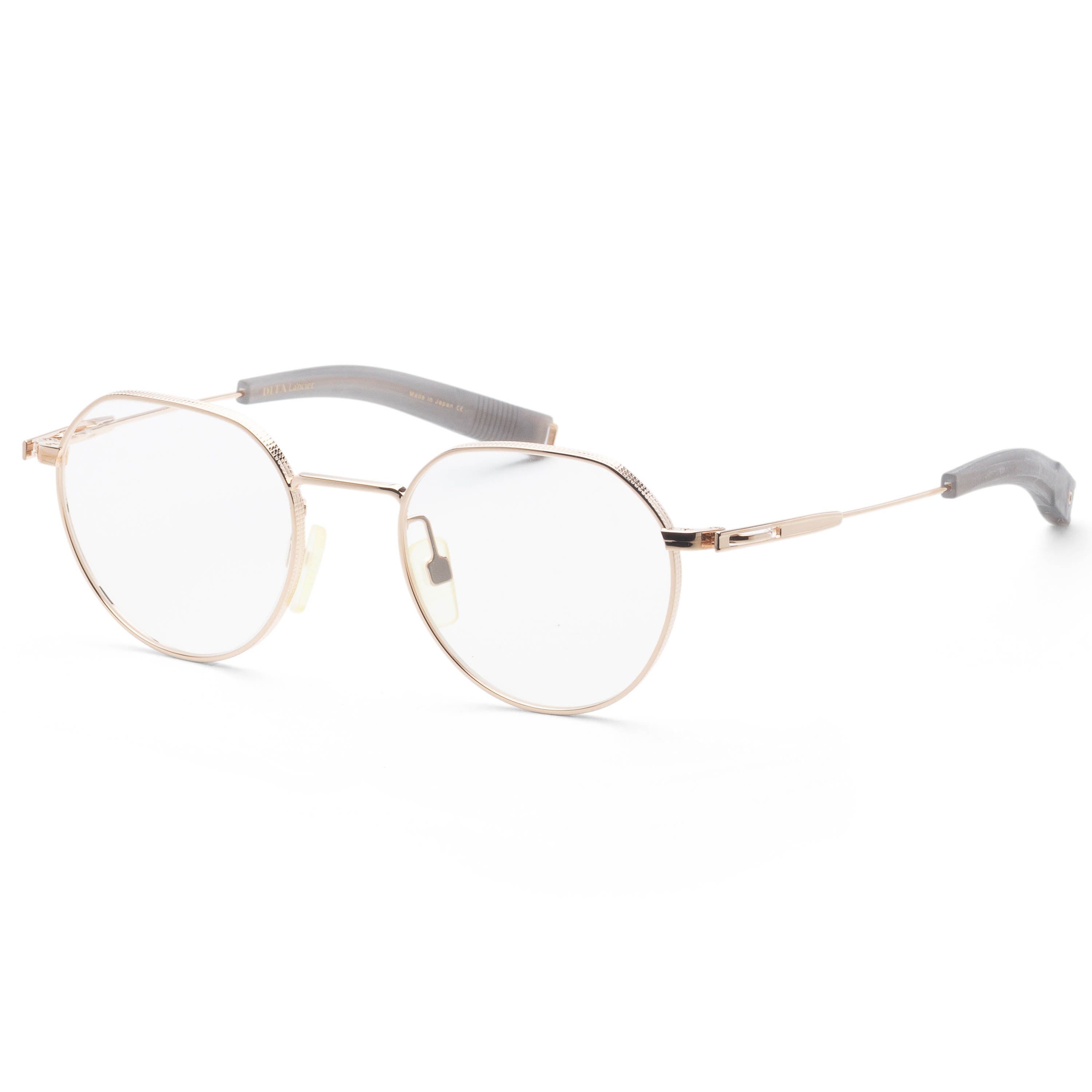 Dita Men's Lancier 49mm White Gold Eyeglasses DLX108-A-02
