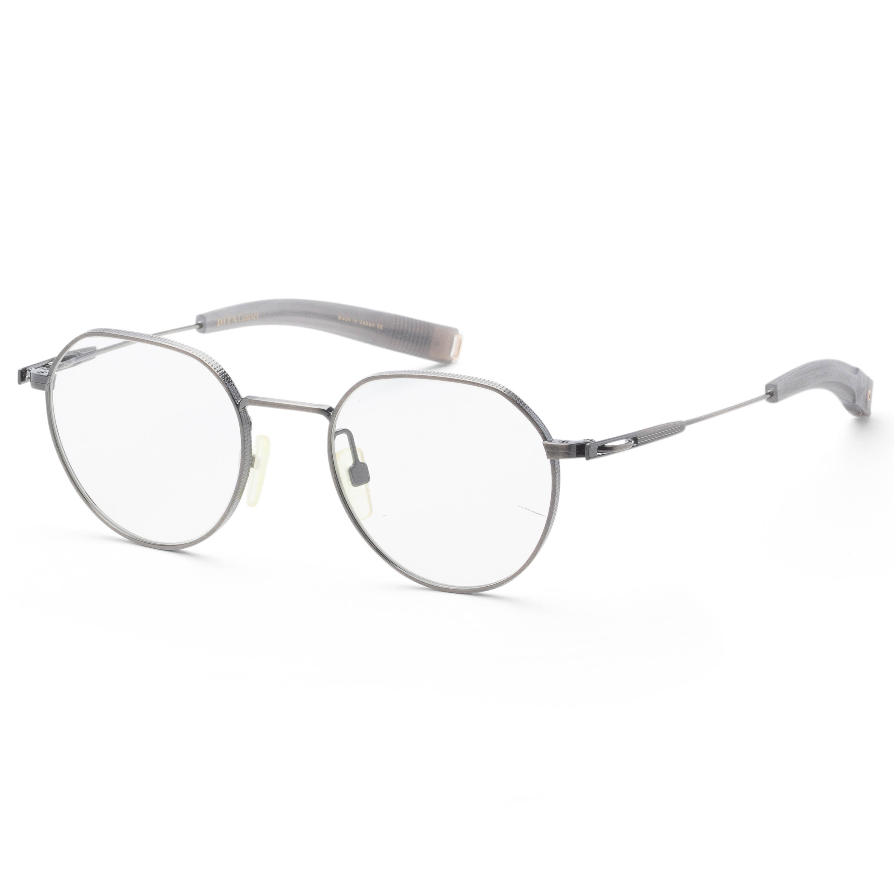 Dita Men's Lancier 49mm Antique Silver Eyeglasses DLX108-A-03-Z