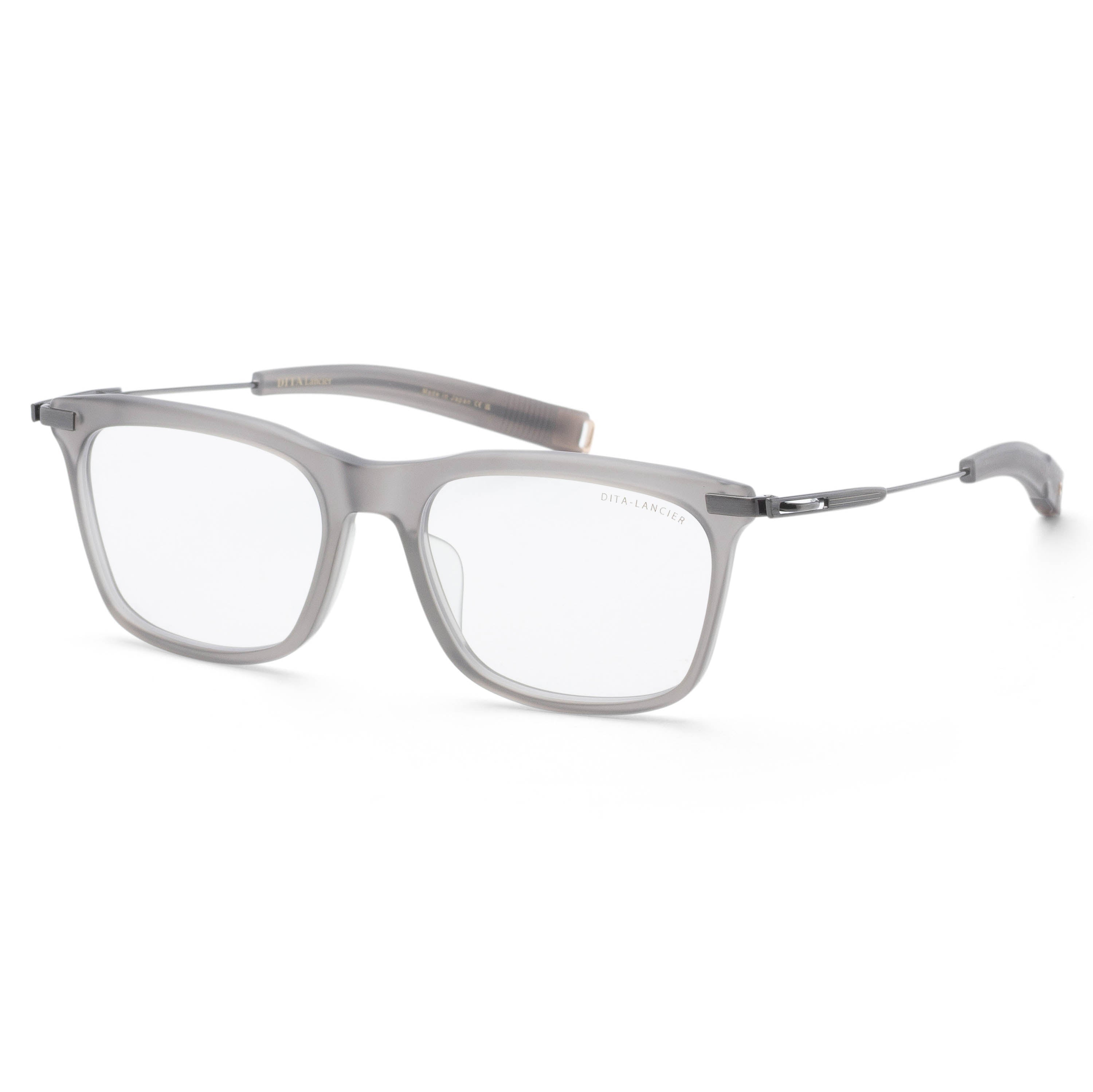 Dita Men's Lancier 54mm Satin Crystal Grey Silver Antique Eyeglasses DLX405-54-03-Z