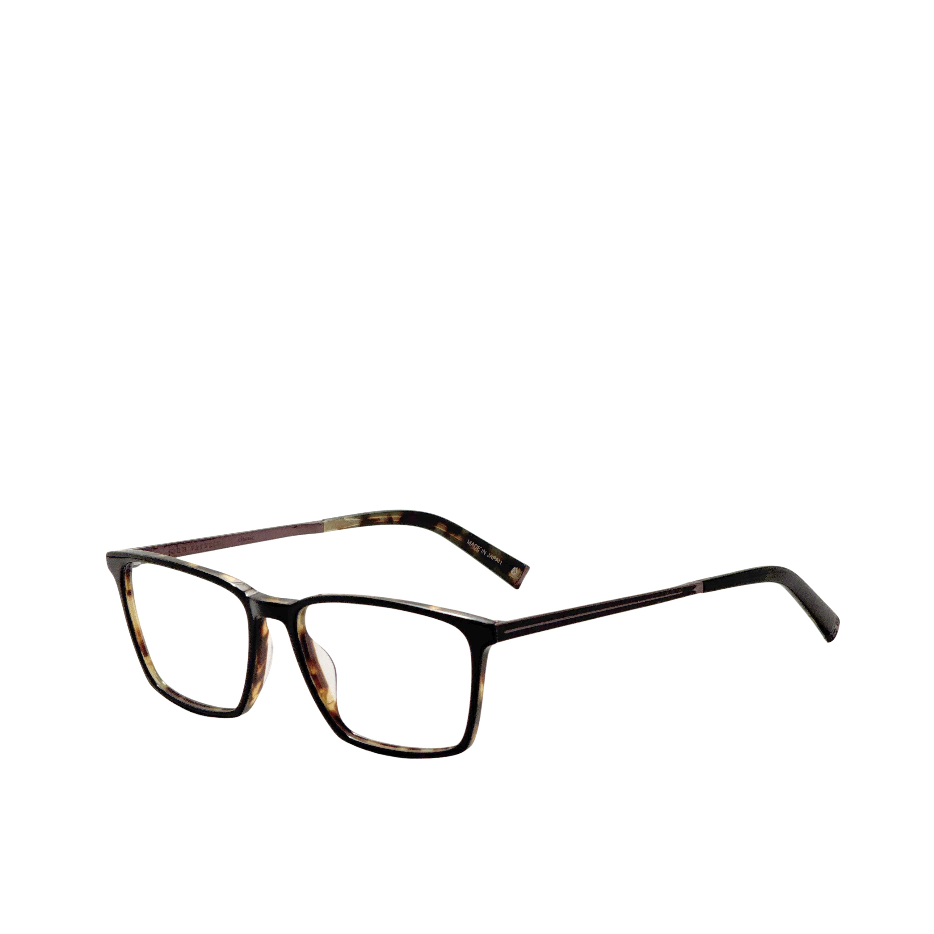 John Varvatos Men's 55 mm Black Tortoise Eyeglasses V402550BLT