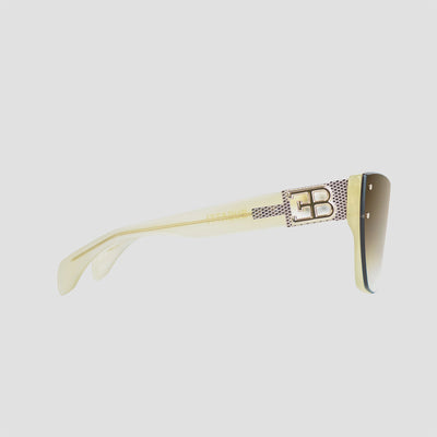 Bugatti Women's 55mm Bone White Gold Sunglasses 48L-BNE-AF