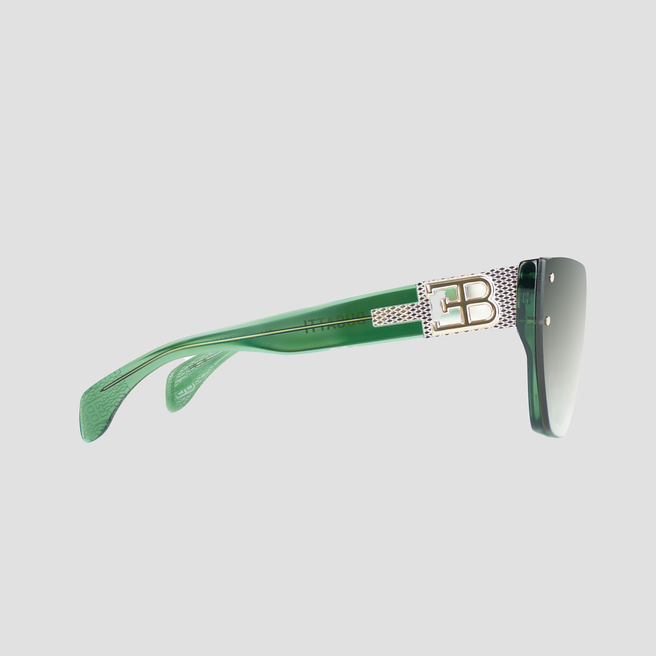Bugatti Women's 55mm Bottle Green White Gold Sunglasses 48L-BGN-AF
