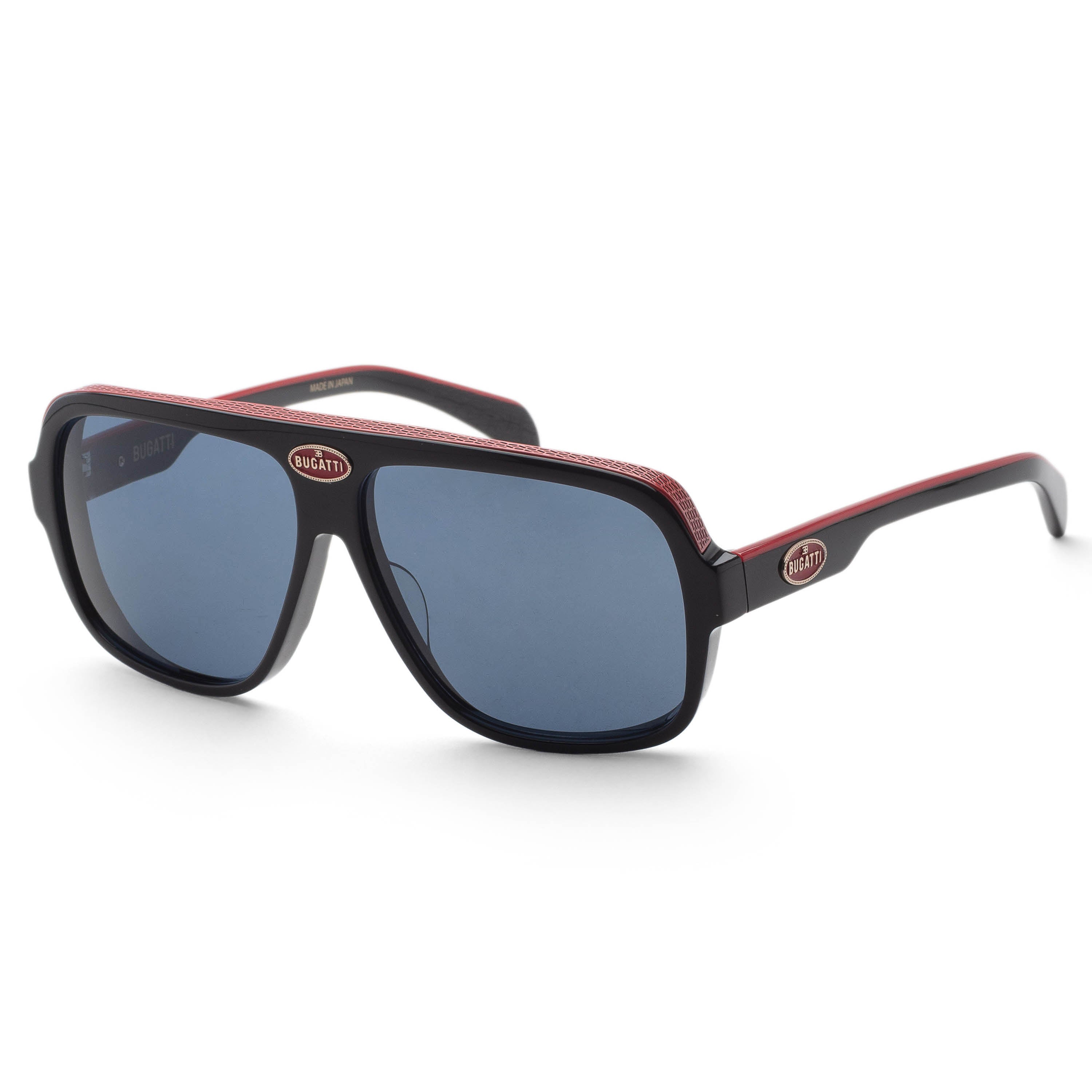 Bugatti Men's 60 mm Black Sunglasses 06-BK