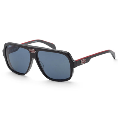 Bugatti Men's 60mm Grey Black PVD Sunglasses 06-GCRY