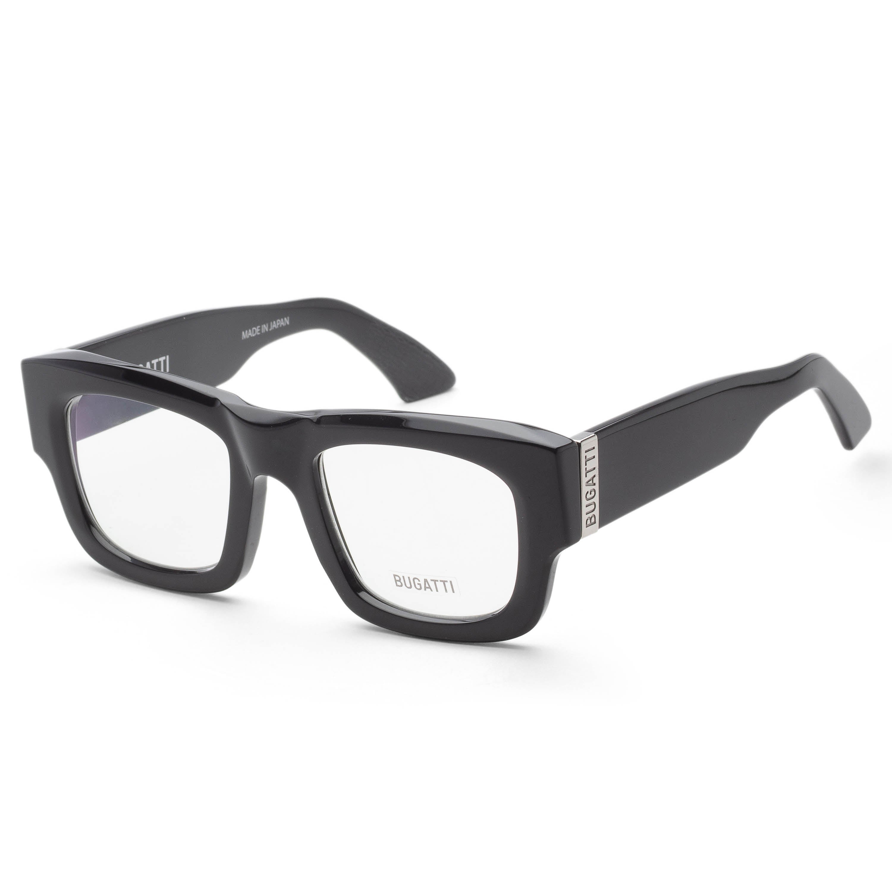 Bugatti Men's 51 mm Black Eyeglasses 48M-BK-51
