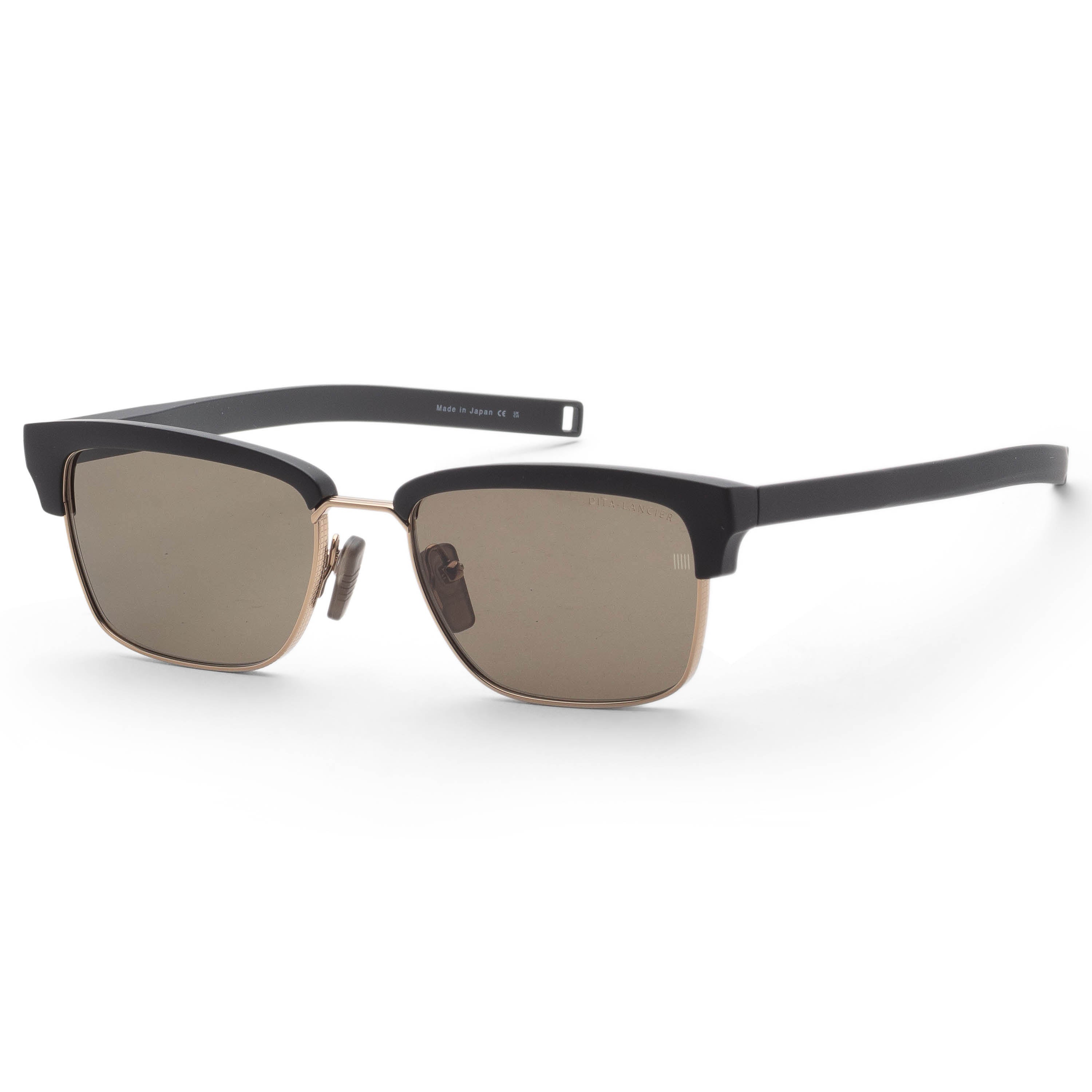 Dita Men's Lancier 53mm Matte Black Gold Sand Sunglasses DLS416-A-01