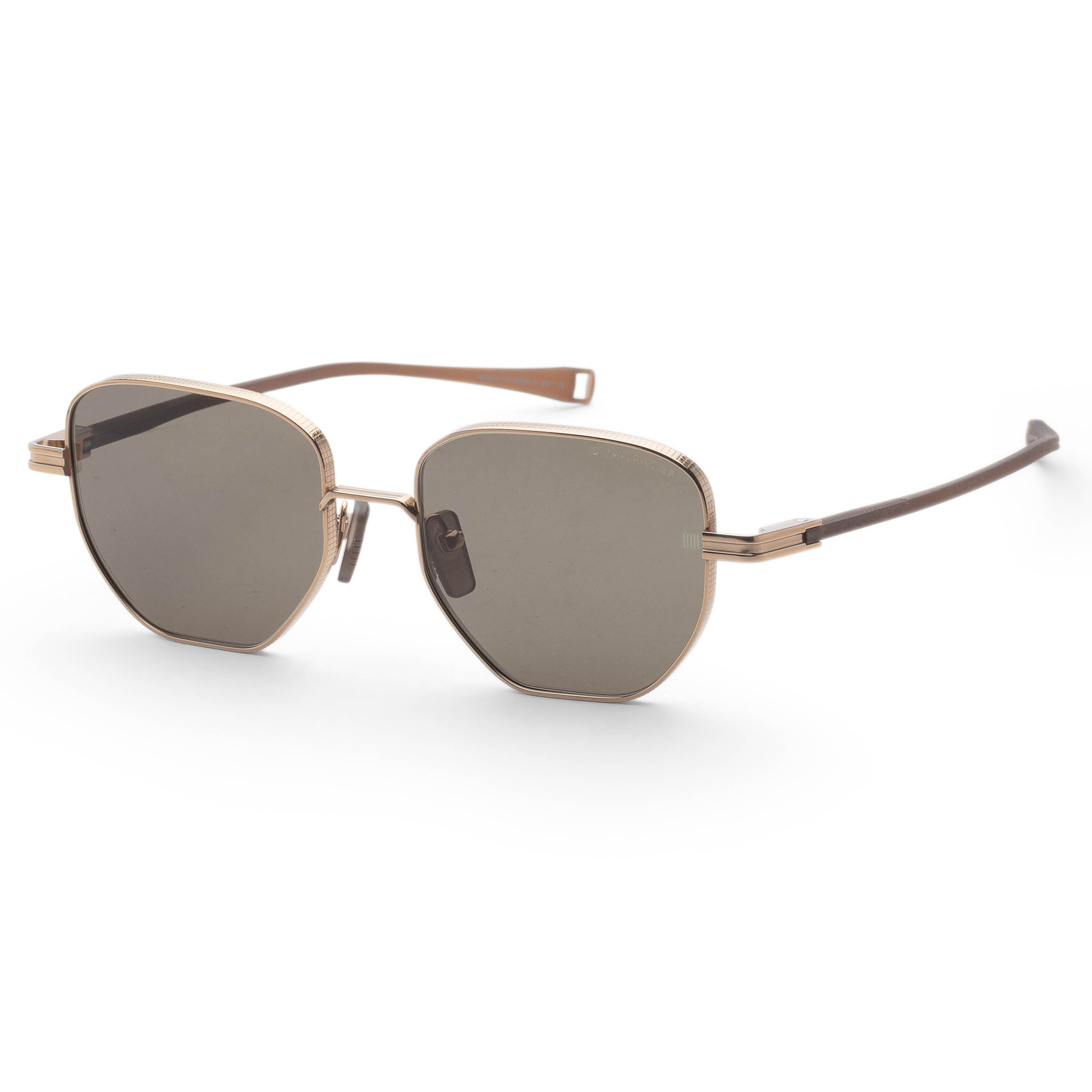 Dita Men's Lancier 53mm Gold Sand Copperhead Brown Sunglasses DLS421-A-01