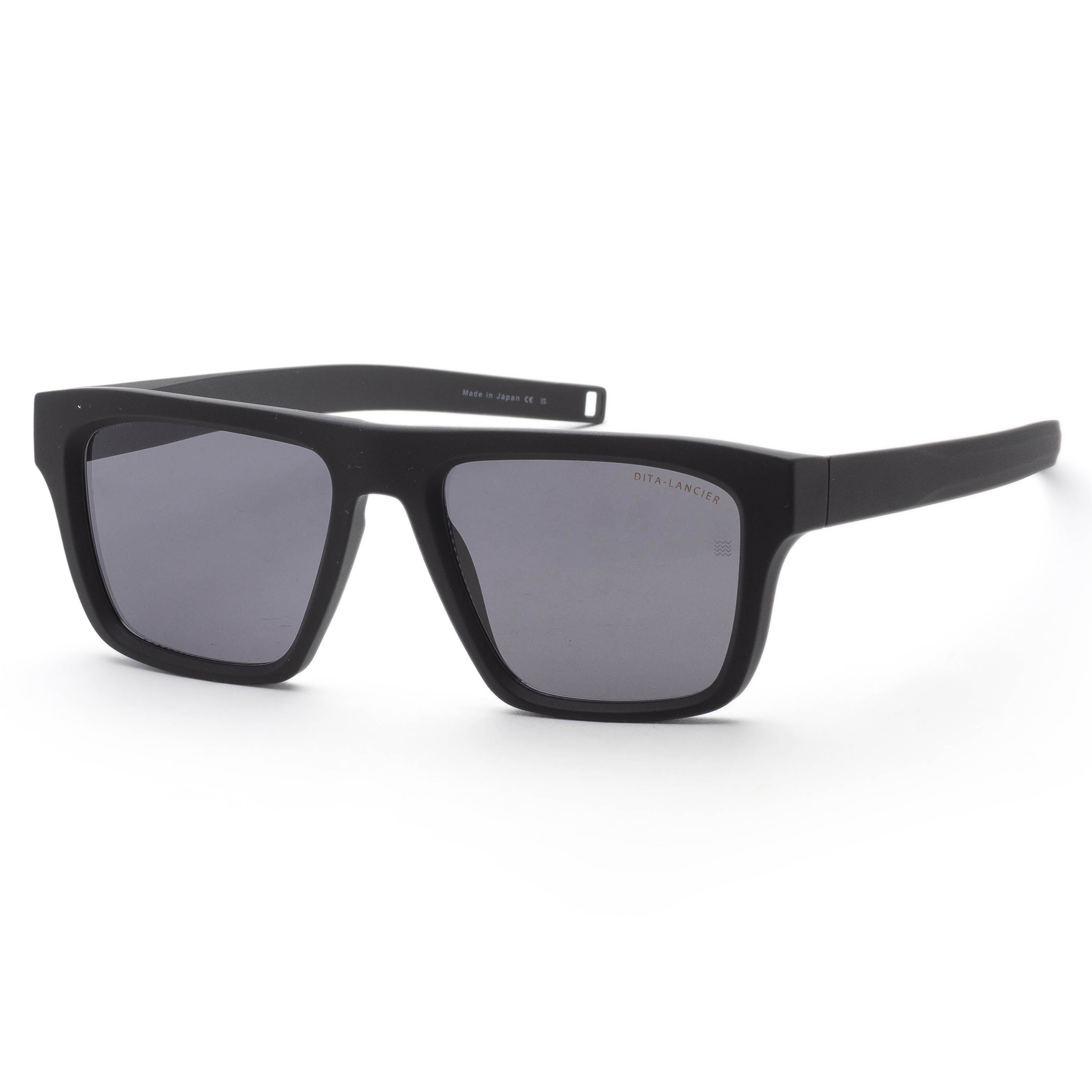 Dita Men's Lancier 53mm Matte Black Polarized Sunglasses DLS713-A-01