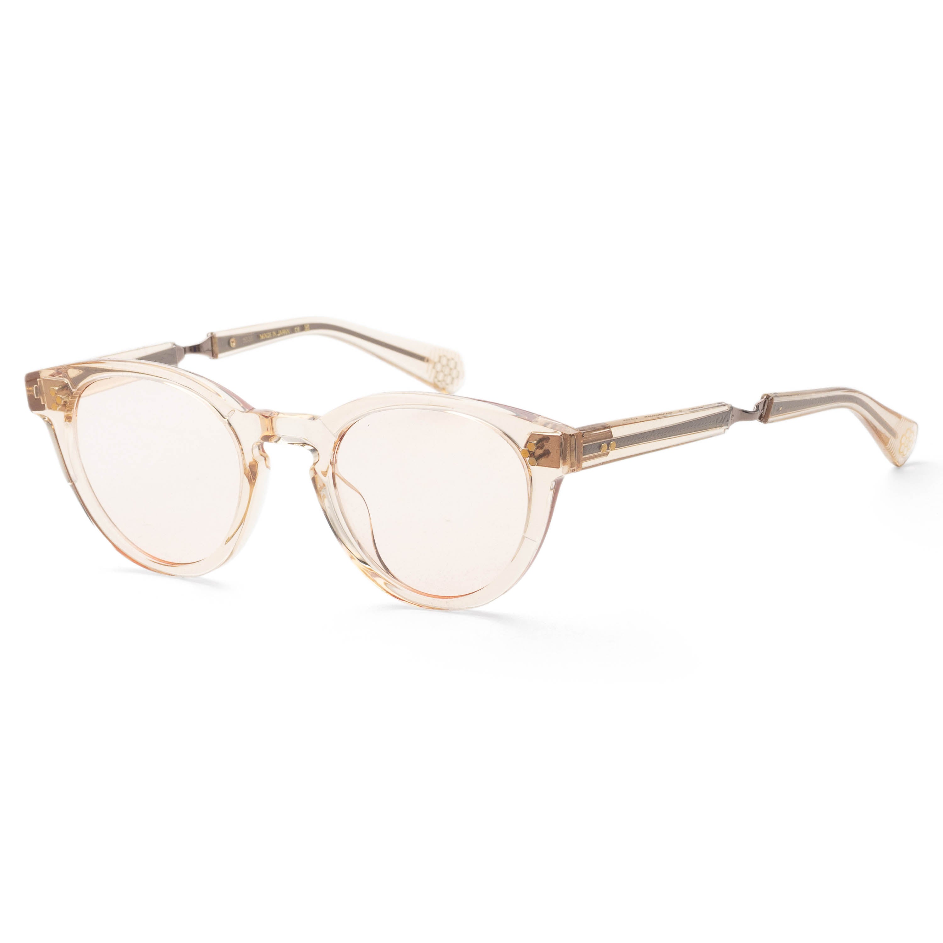 Garrett Leight Women's AUDREY 40mm Chandelier Copper Demo Peach Eyeglasses ML1031