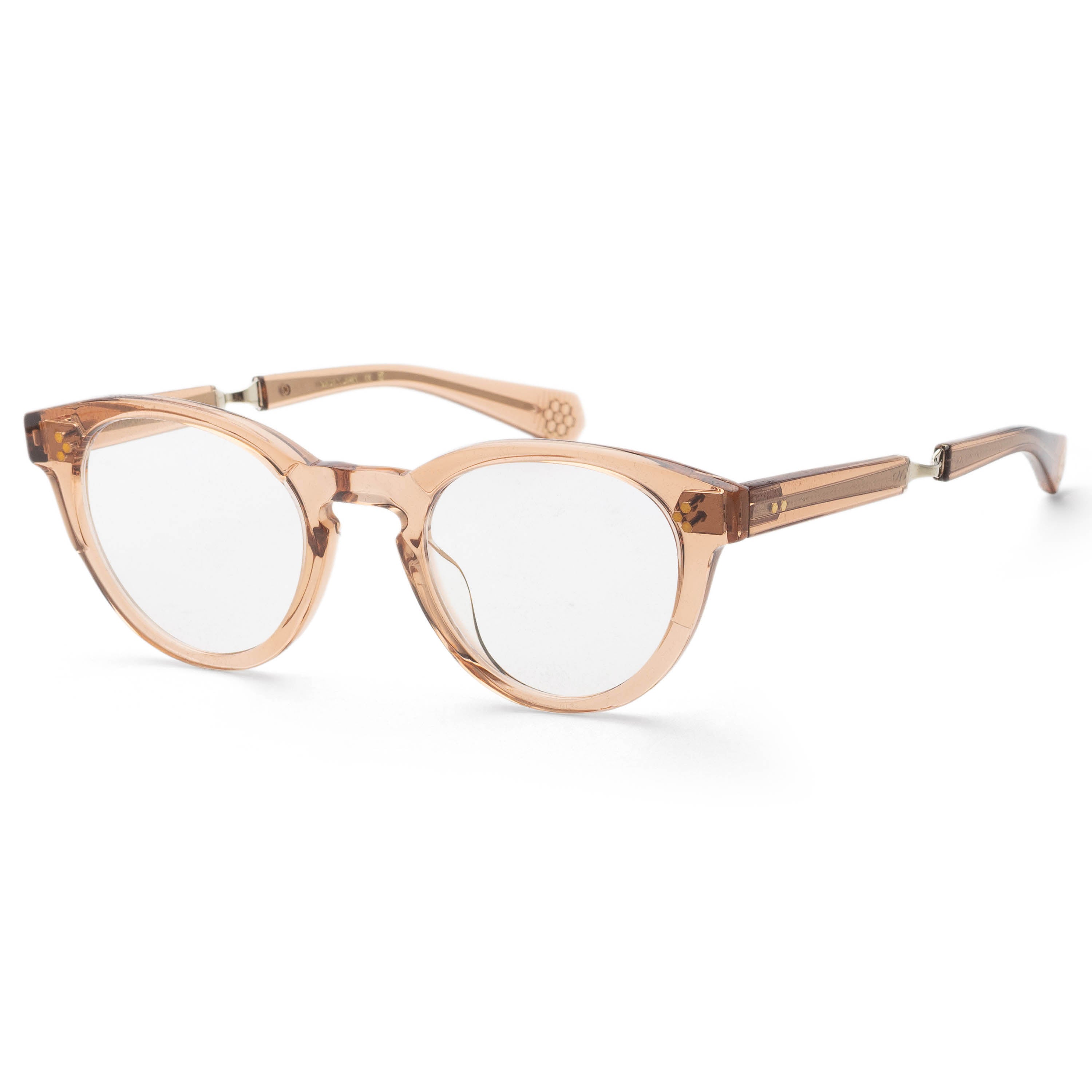 Garrett Leight Women's AUDREY 40mm Hibiscus Crystal White Gold Eyeglasses ML1031