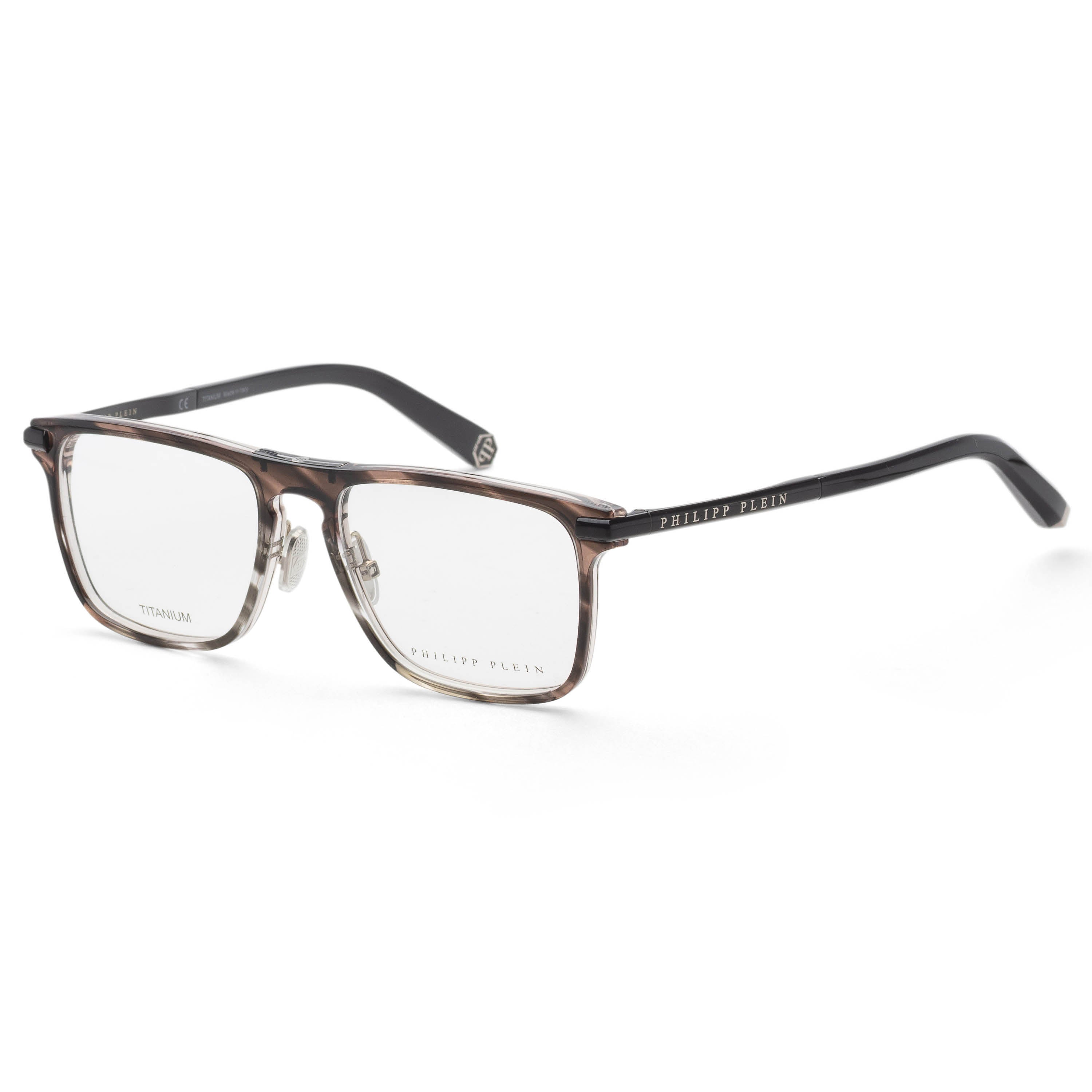 Philipp Plein Men's 53mm Brown Eyeglasses VPP019M0XAS