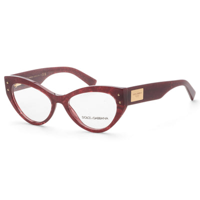 Dolce & Gabbana Women's 54mm Bordeaux Lace  Eyeglasses DG3403-3442-54