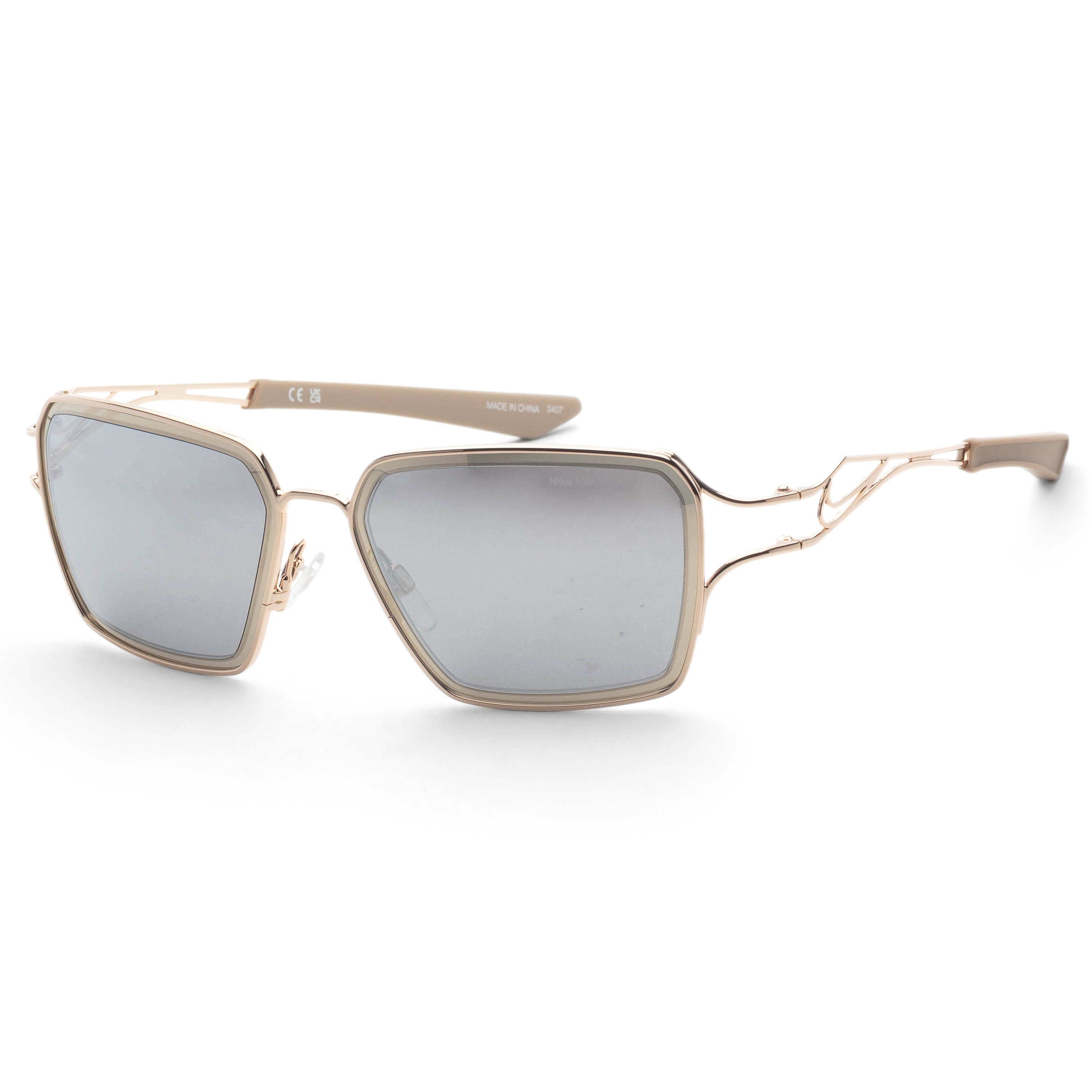 Nike Unisex Veil Prism 57mm Gold Silver EV24049-708-57