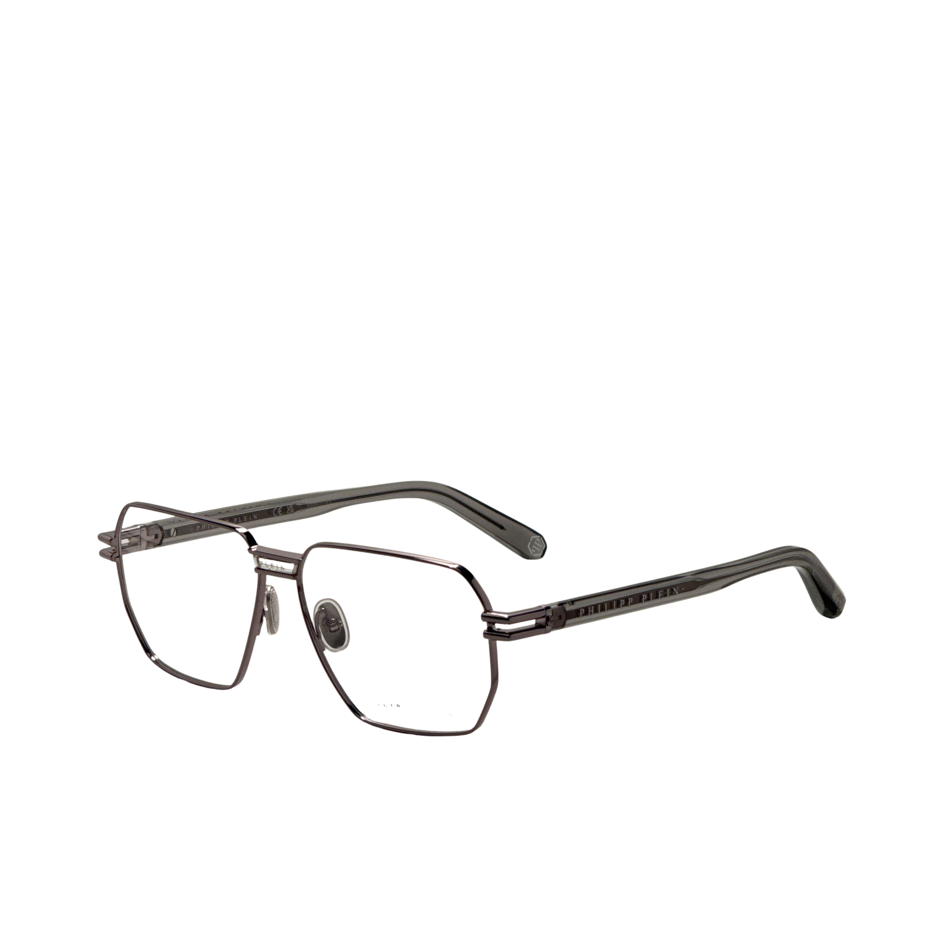 Philipp Plein Men's 58 mm Ruthenium Eyeglasses VPP114M580509