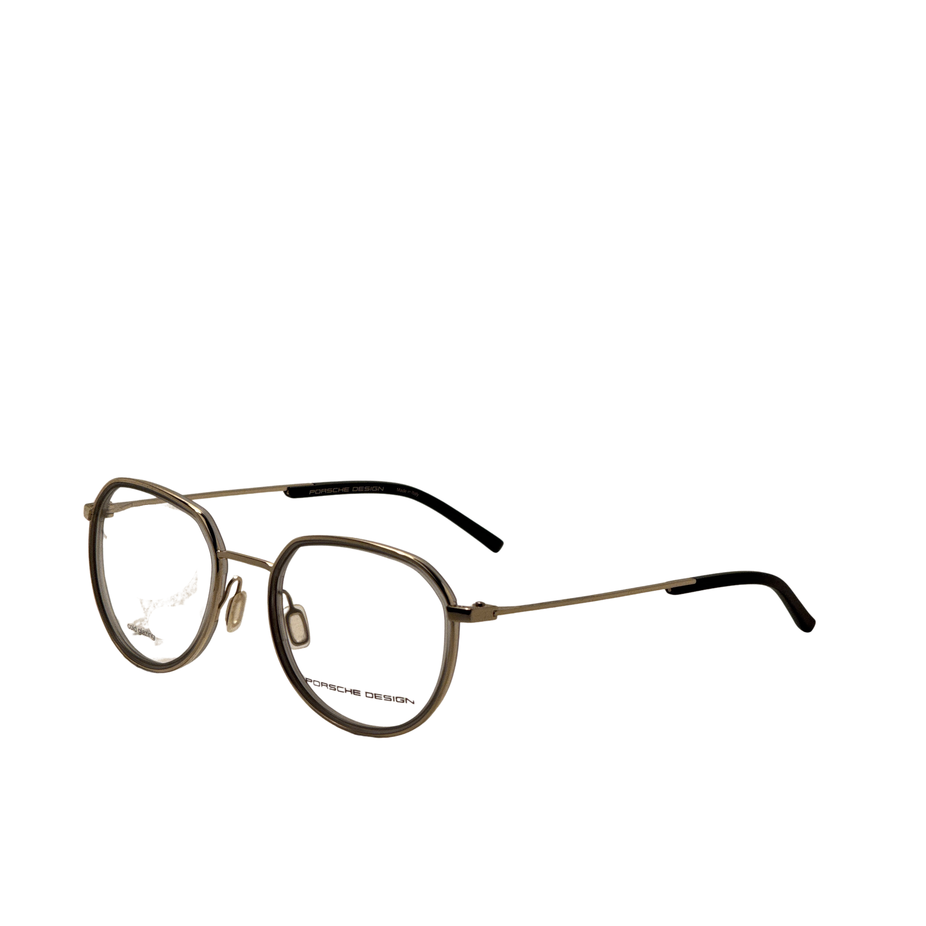 Porsche Design Men's 53 mm Black Gold Eyeglasses P8740-53B000