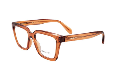 Ferragamo Women's 52mm Transparent Caramel Eyeglasses SF2985-261-52