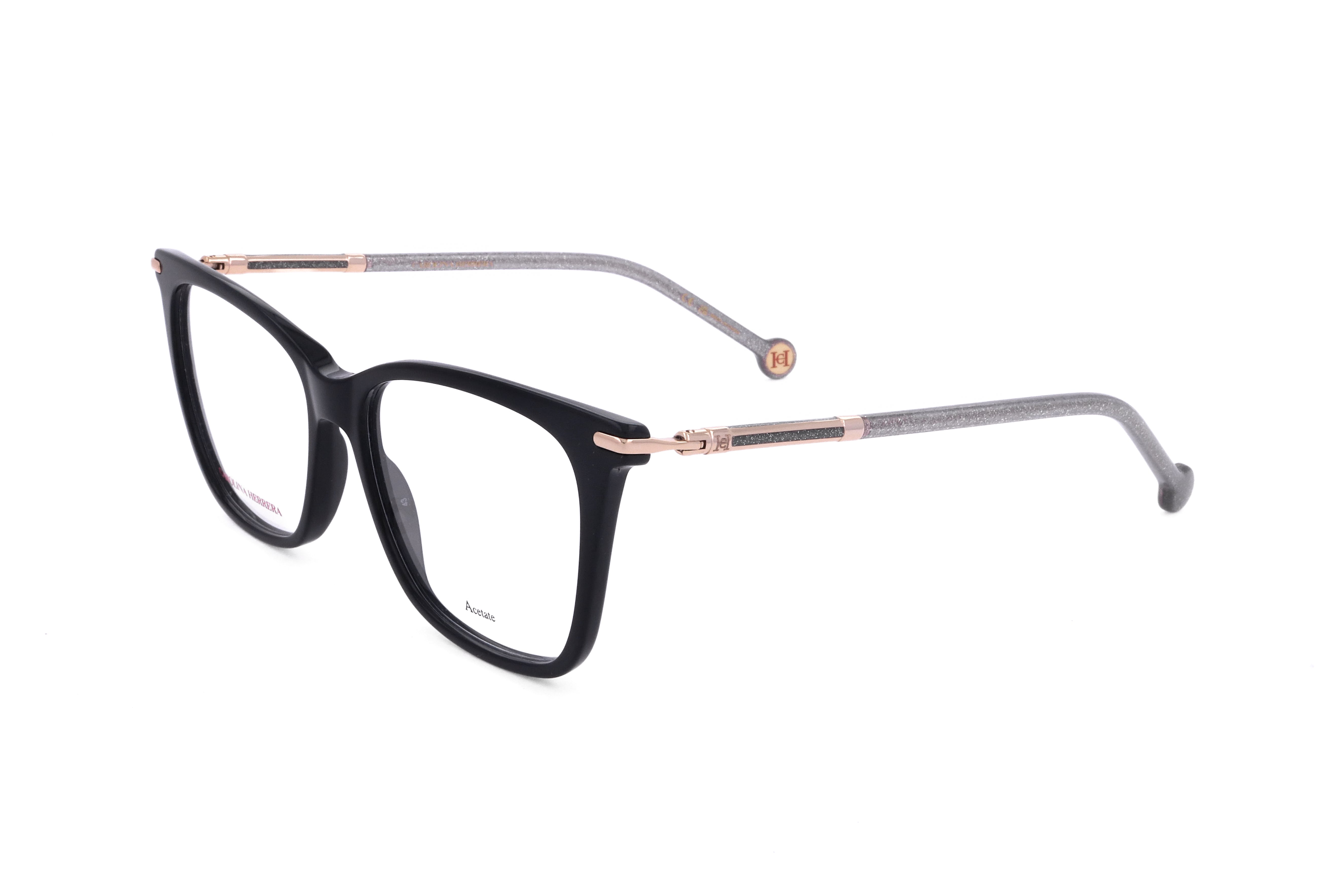 Carolina Herrera Women's 53mm Black Glitter Black Eyeglasses HER0232-P9X-53