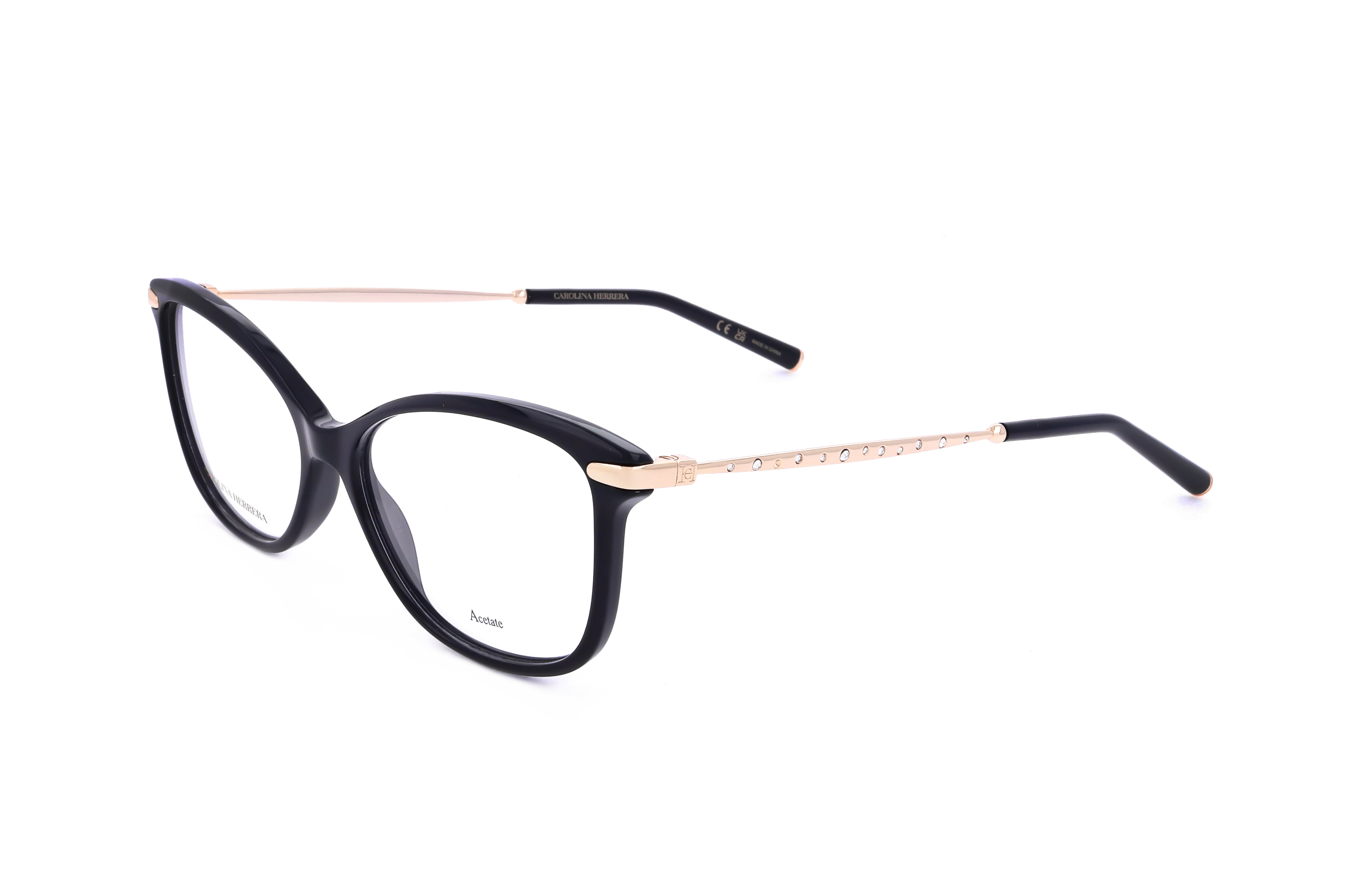 Carolina Herrera Women's 54mm Black Gold Eyeglasses HER0195-2M2-54