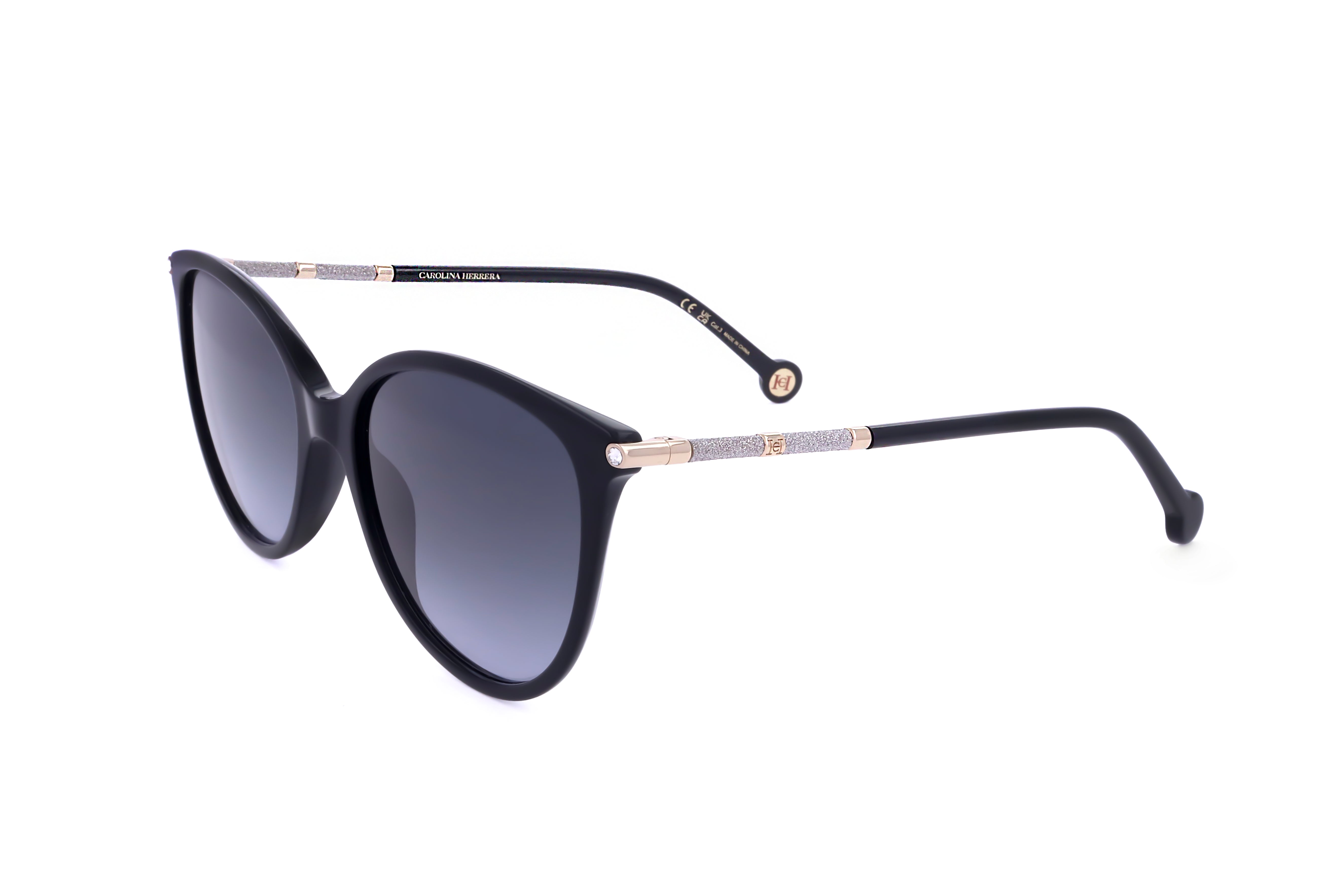 Carolina Herrera Women's 57mm Black Gold Sunglasses HER0189-G-S-2M2-57