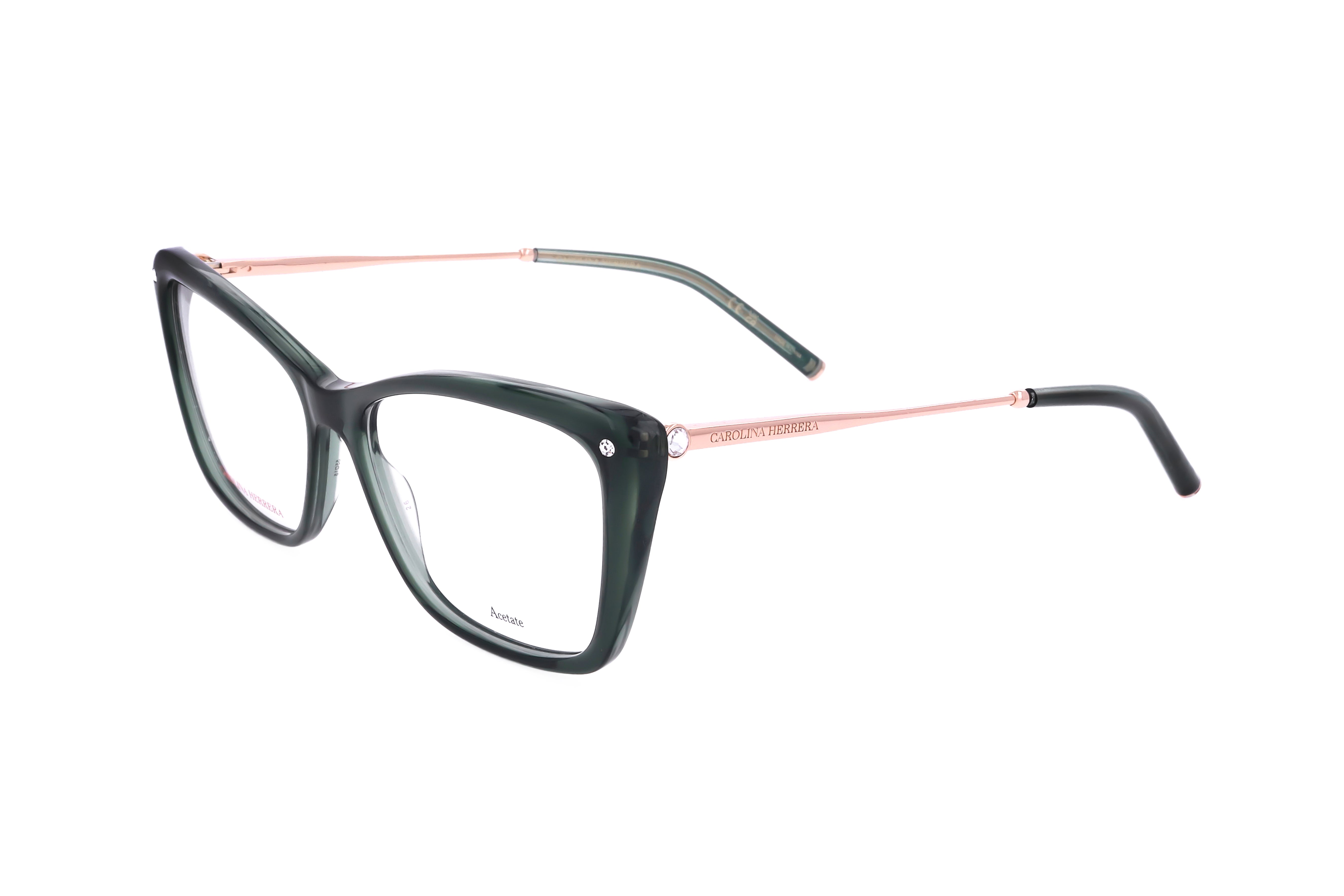 Carolina Herrera Women's 55mm Green Glitter Eyeglasses HER0155-VQY-55