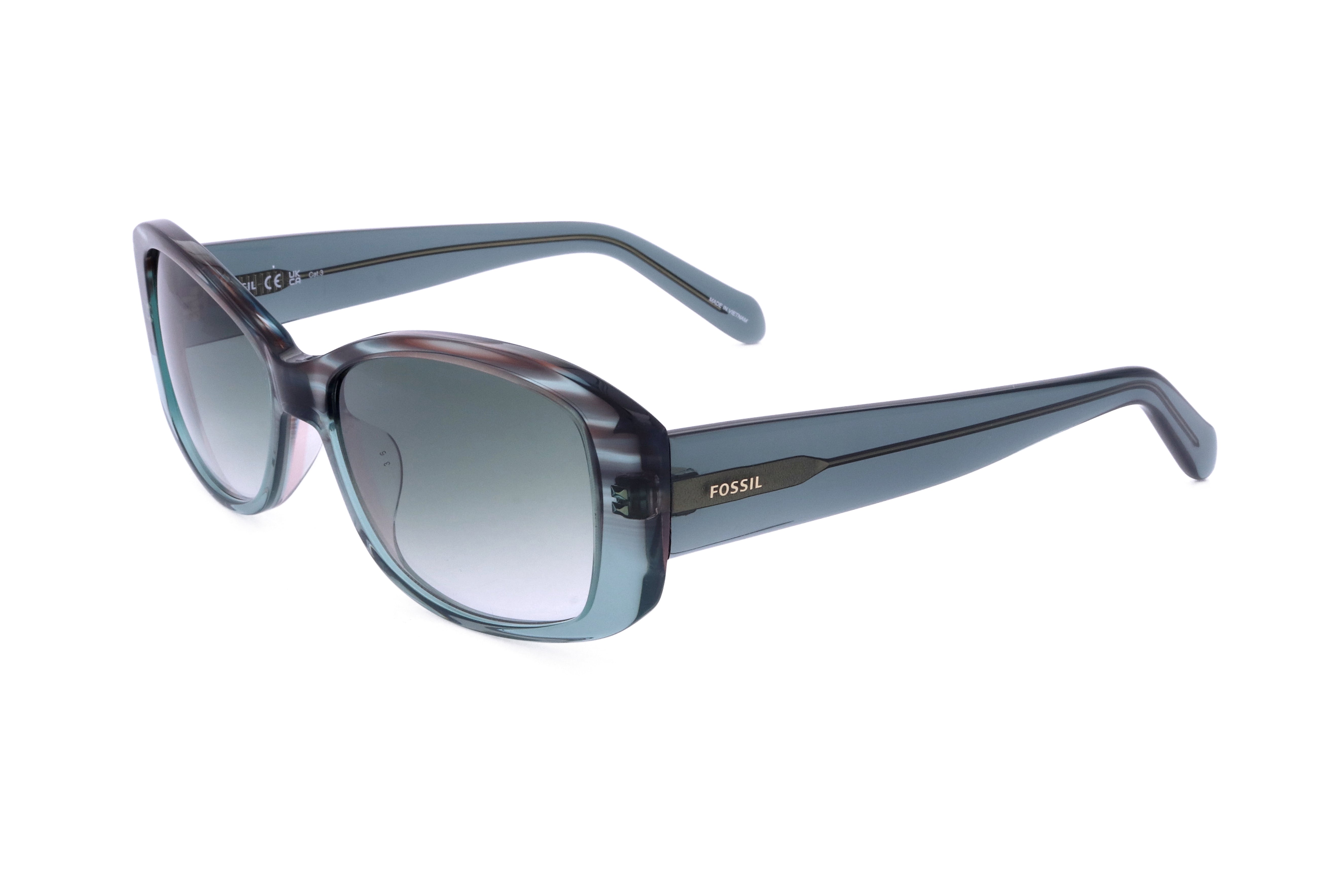 Fossil Women's 54mm Teal Blue Sunglasses FOS2138-S-5MZ-54