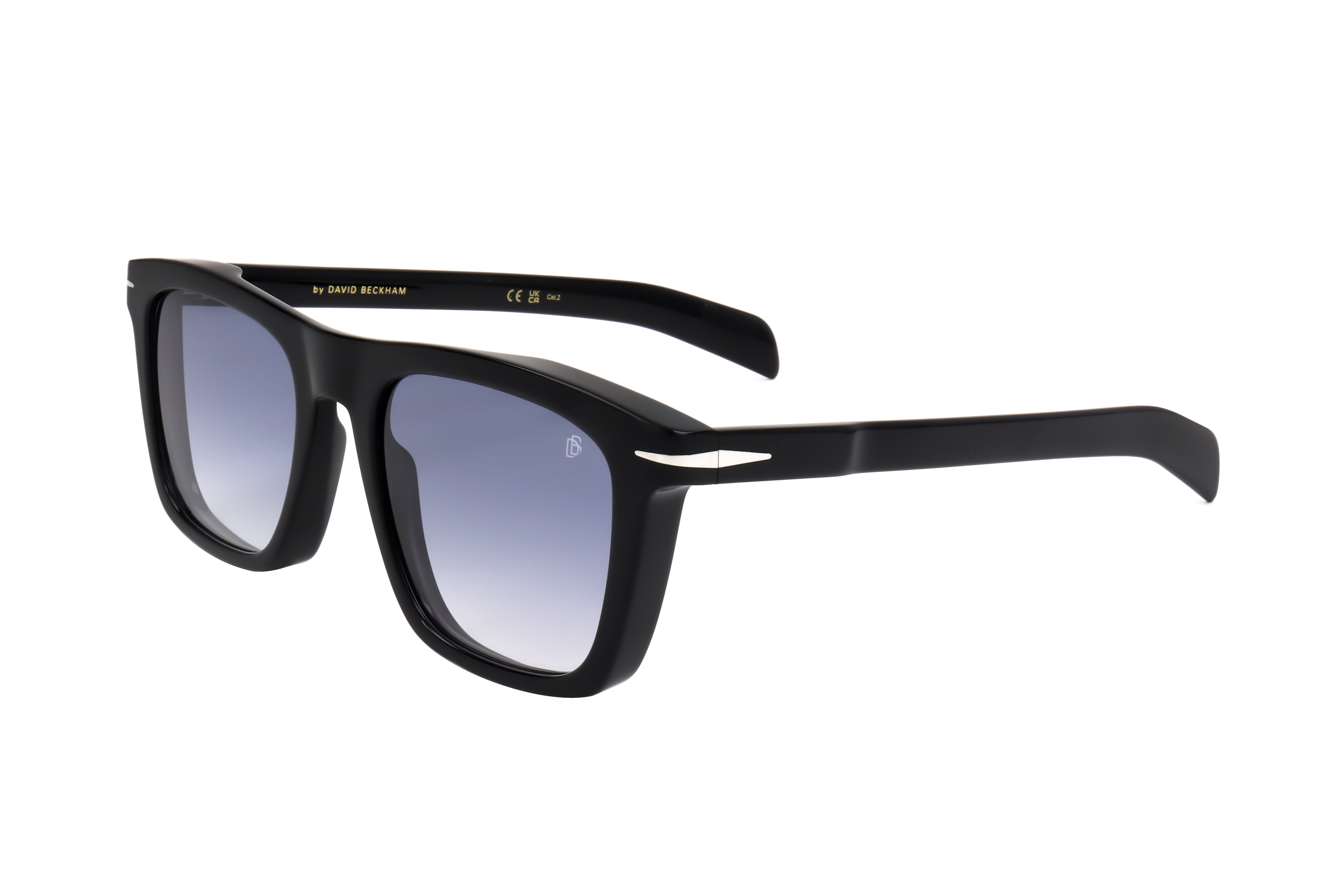 David Beckham Men's 51mm Black Silver Sunglasses DB7000-S-BSC-51