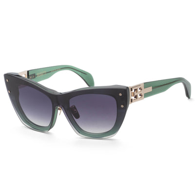 Bugatti Women's 55mm Bottle Green White Gold Sunglasses 48L-BGN-AF