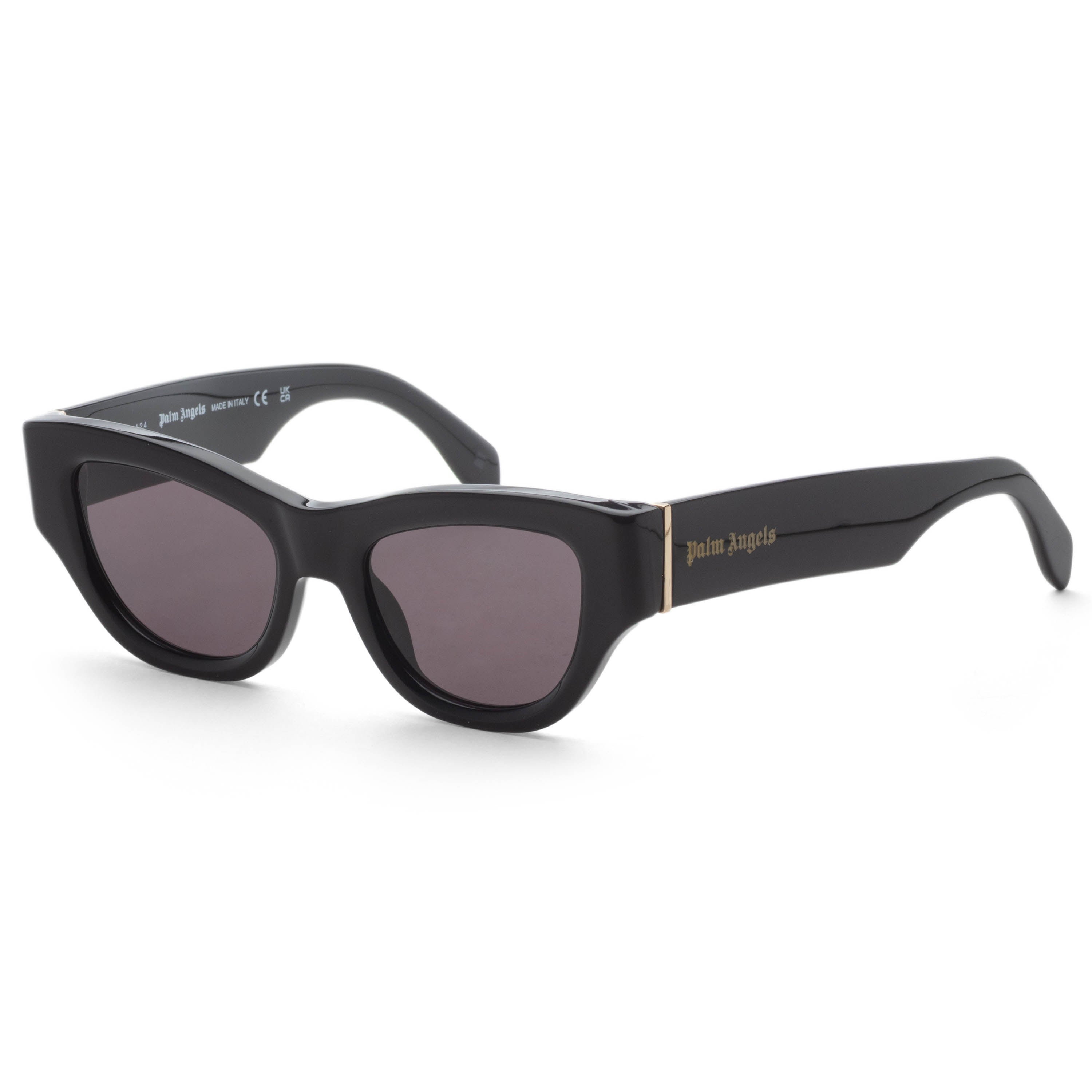 Palm Angels Unisex June 50mm Black Sunglasses PERI087F24PLA0011007