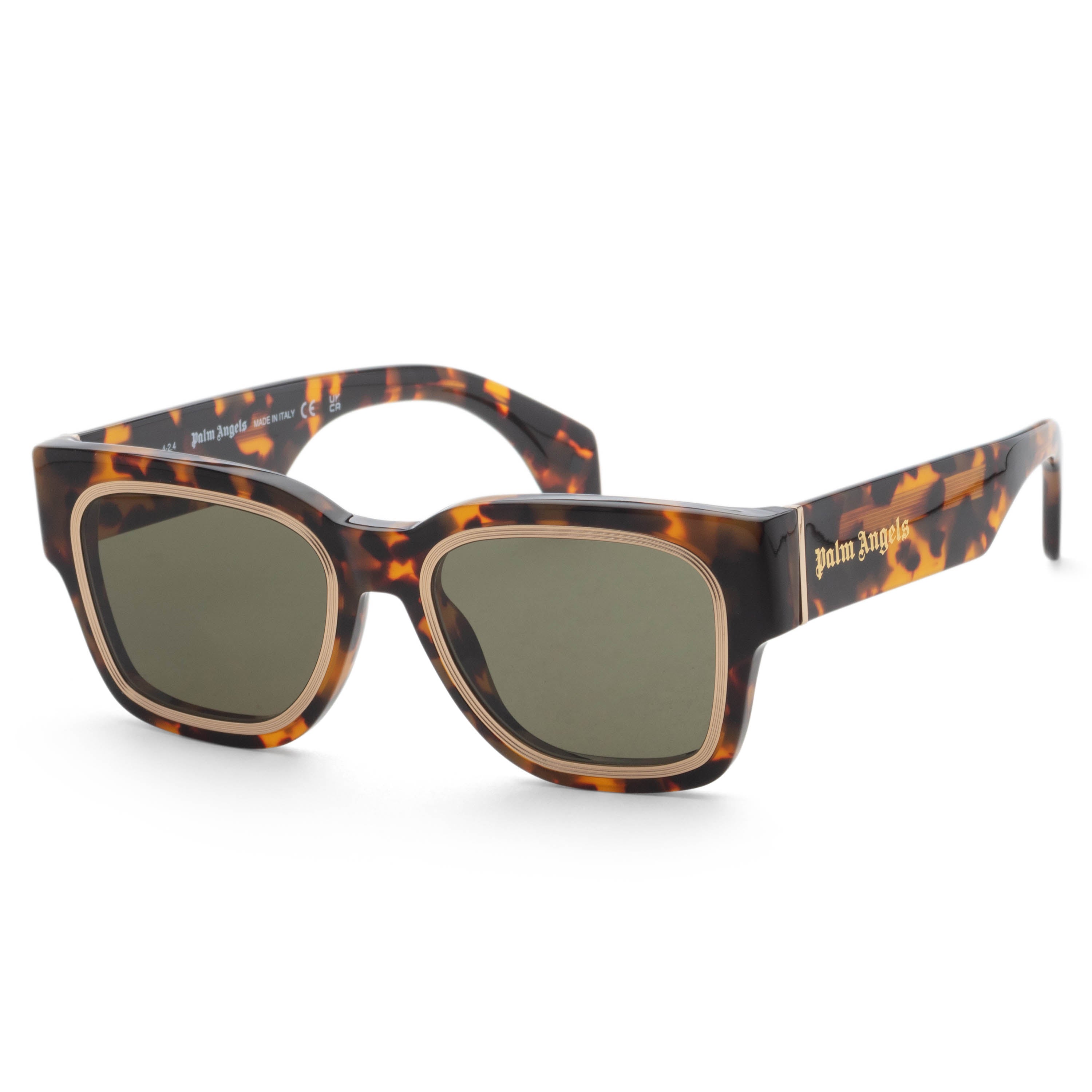 Palm Angels Unisex Arcadia 53mm Havana Sunglasses PERI096F24PLA0016055