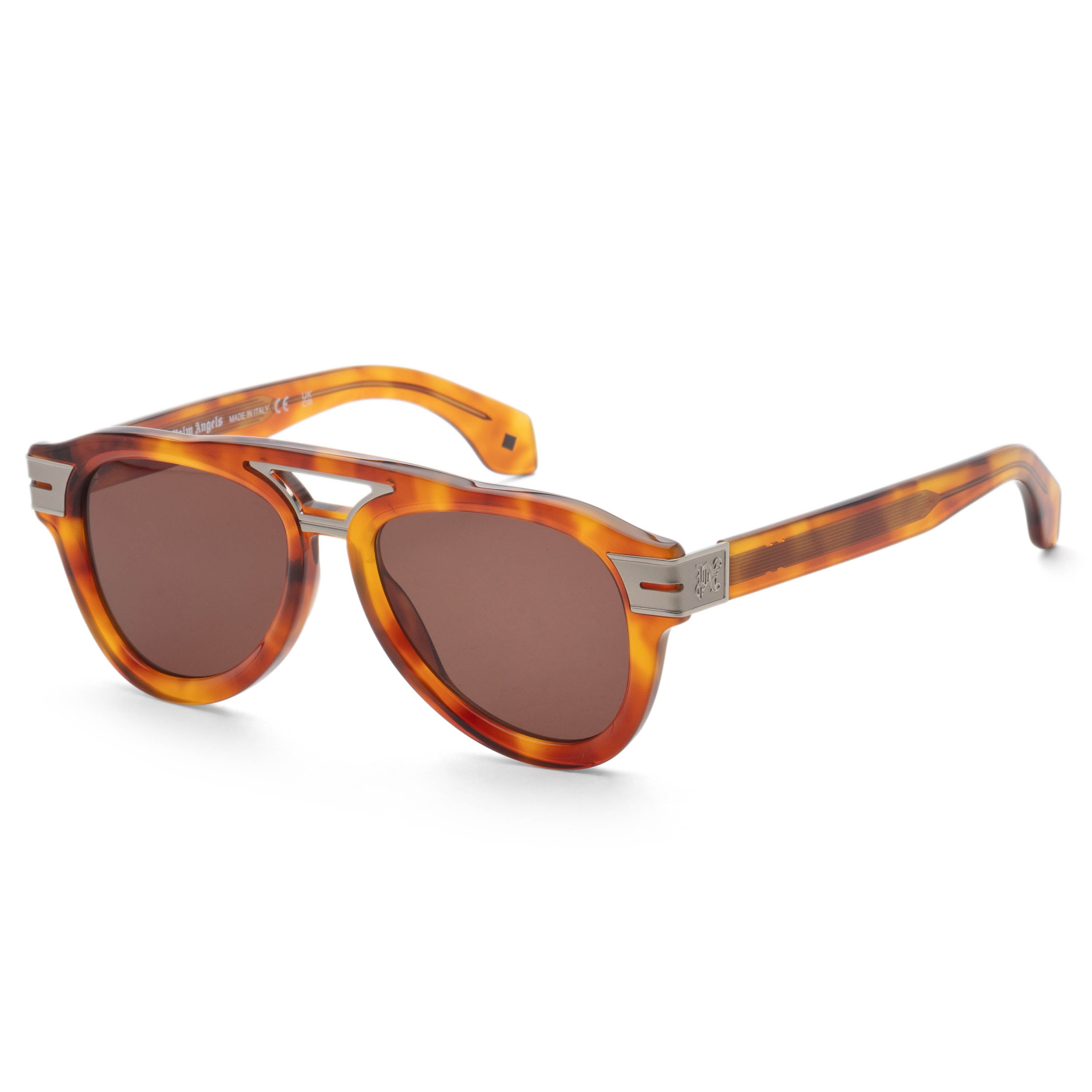 Palm Angels Unisex Paradise 53mm Light Havana Sunglasses PERI100F24PLA0012464