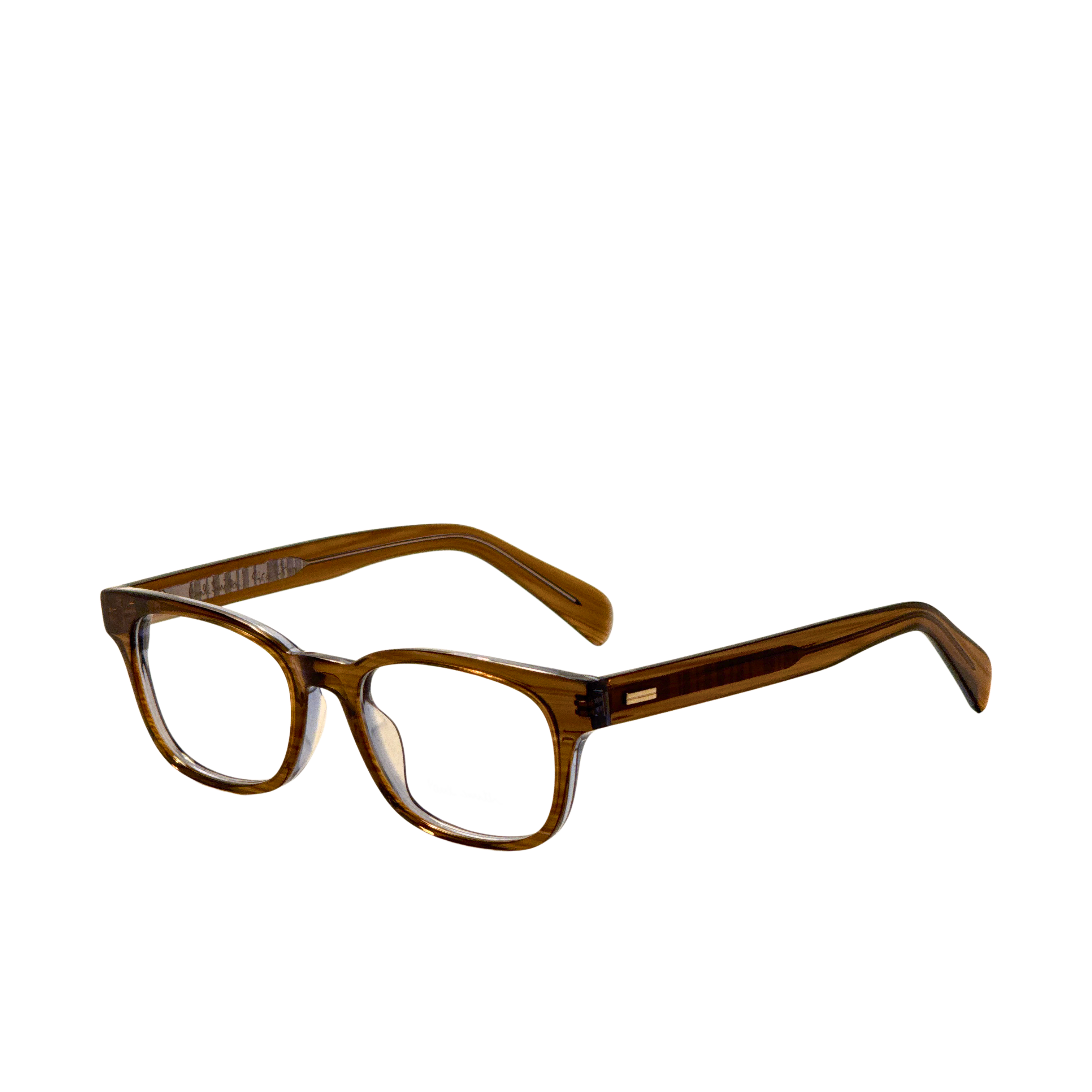 Paul Smith Unisex Grafton 53mm Multistripe Brown Eyeglasses PSOP09453-002-53